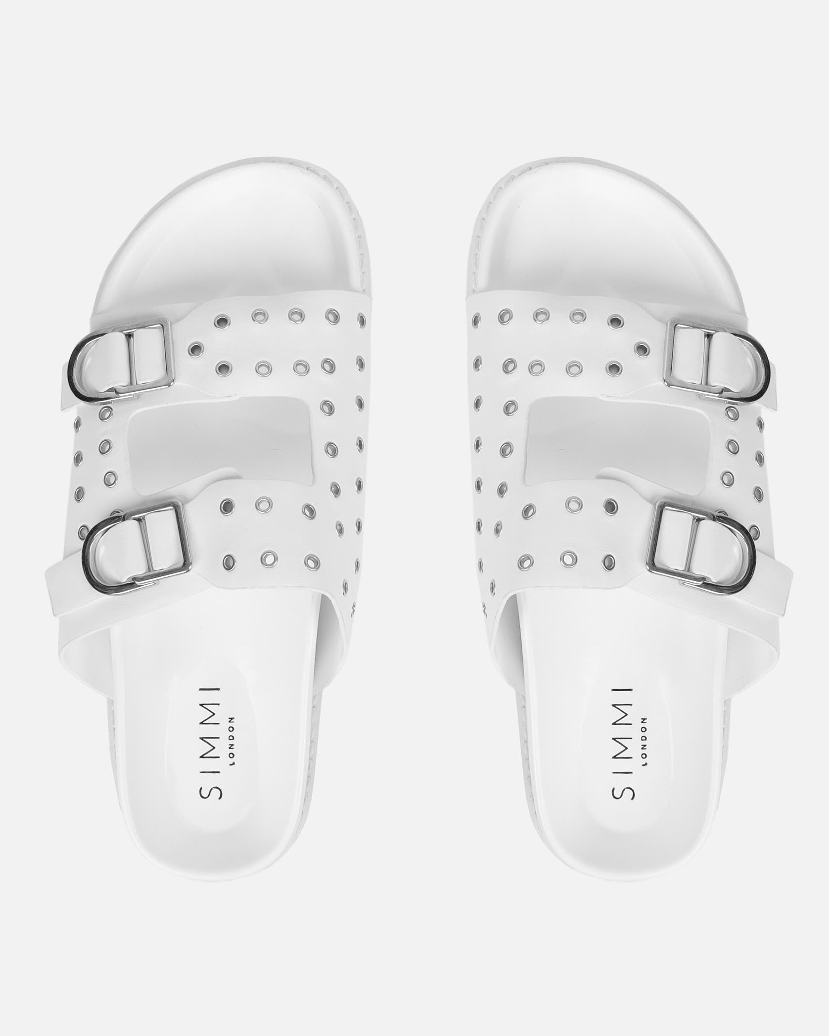 Tabi White Slider Sandals | SIMMI London