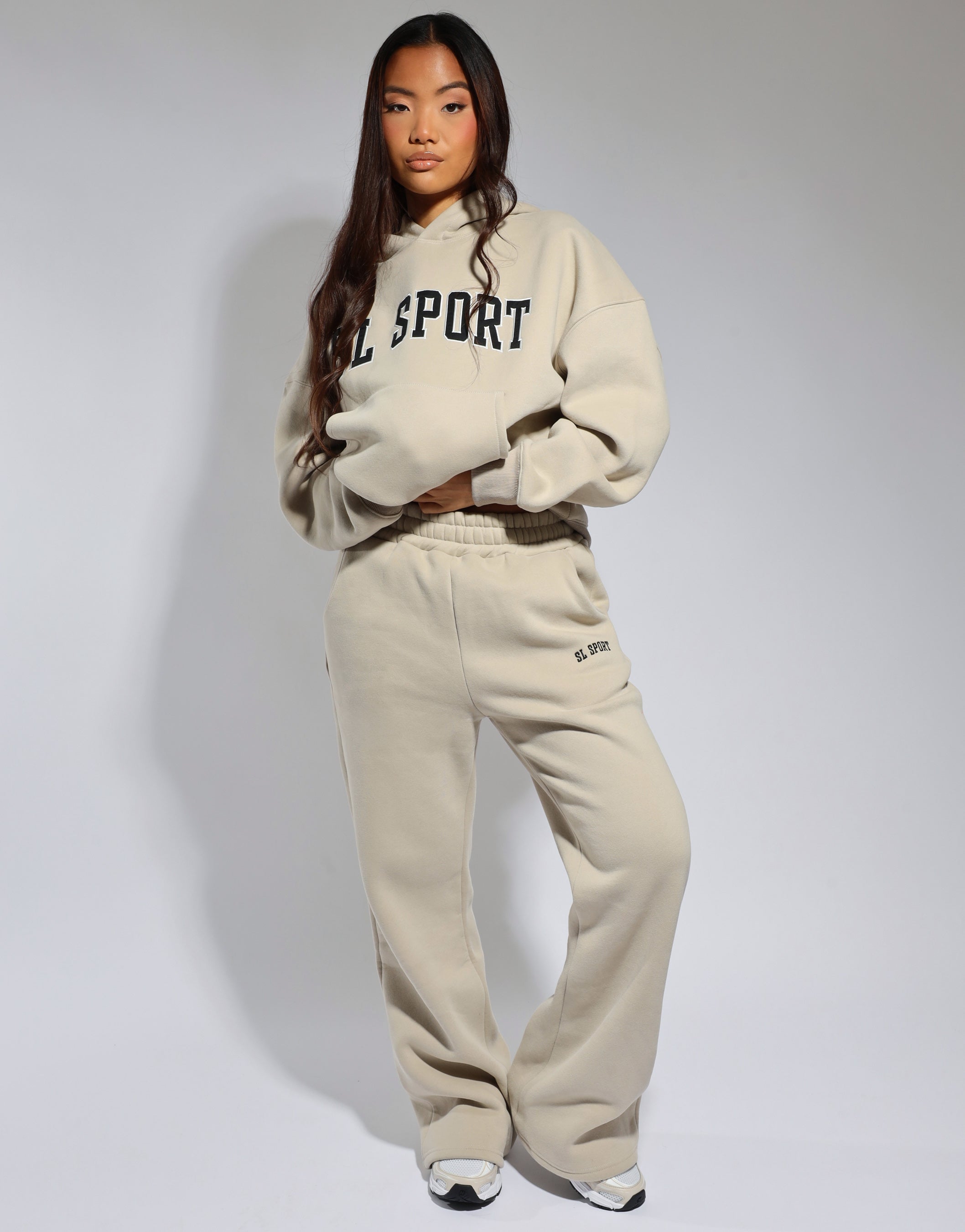 Sl Sport Flared Joggers in cashew | SIMMI London