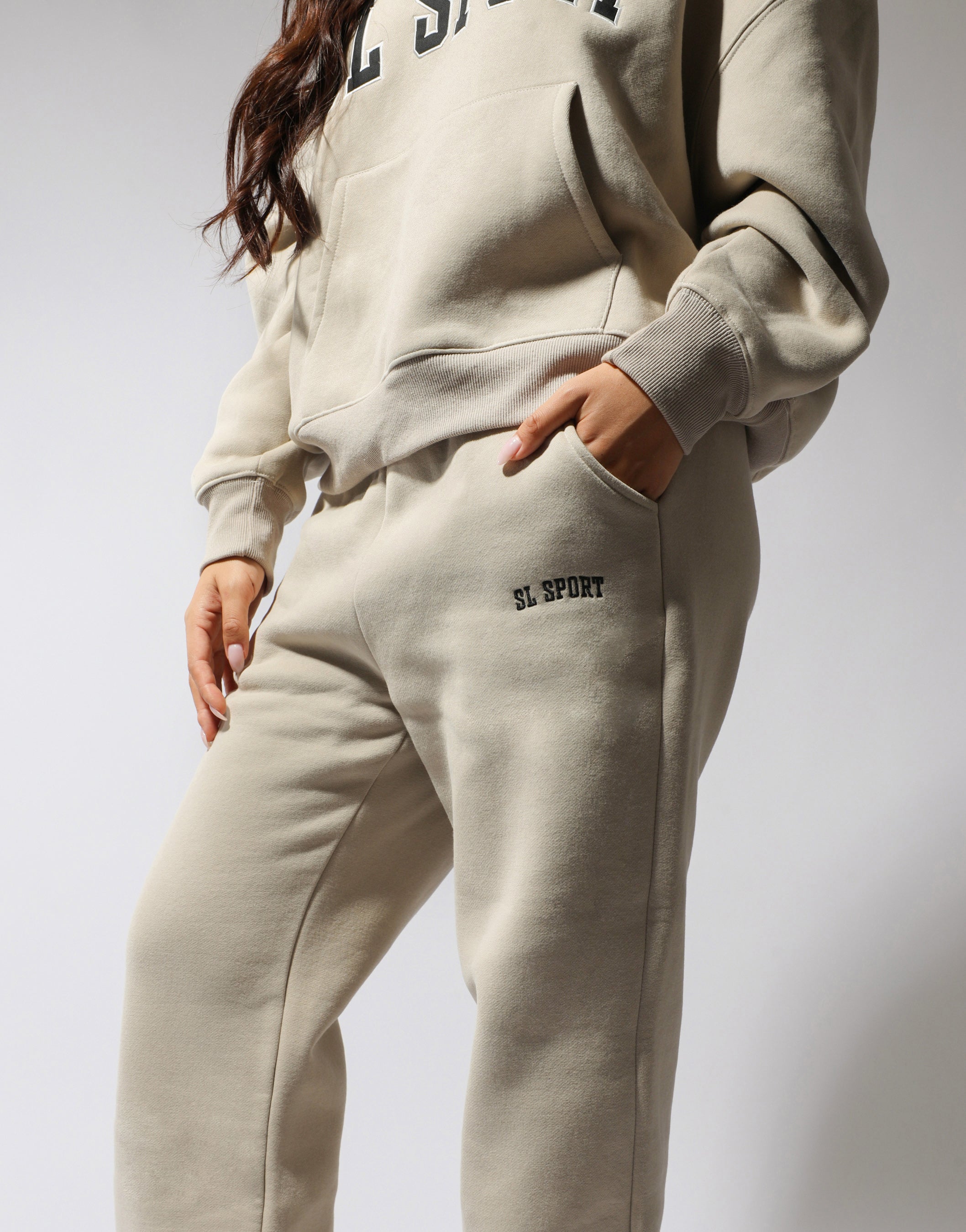 Sl Sport Flared Joggers in cashew | SIMMI London