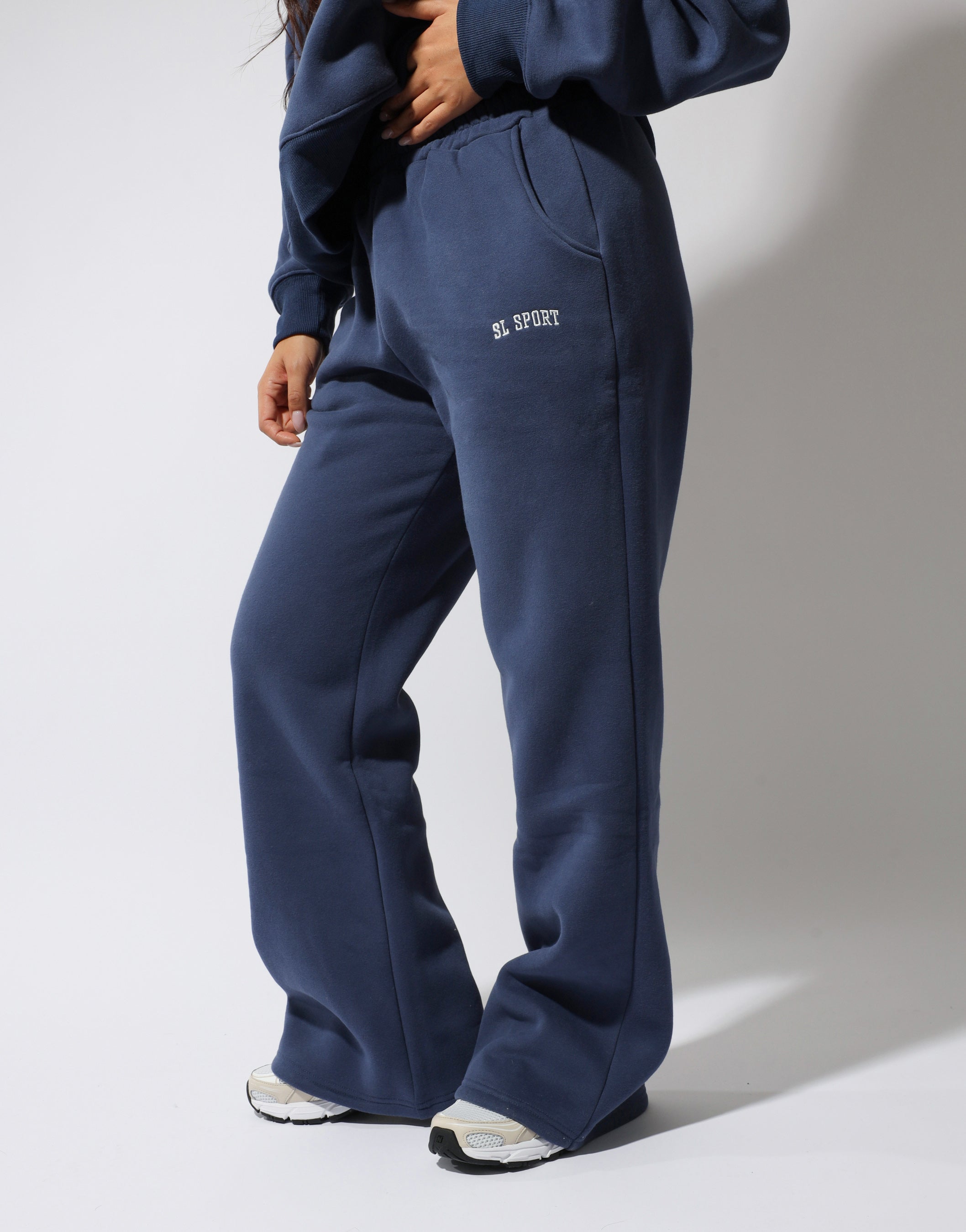 Sl Sport Flared Joggers in vintage blue | SIMMI London
