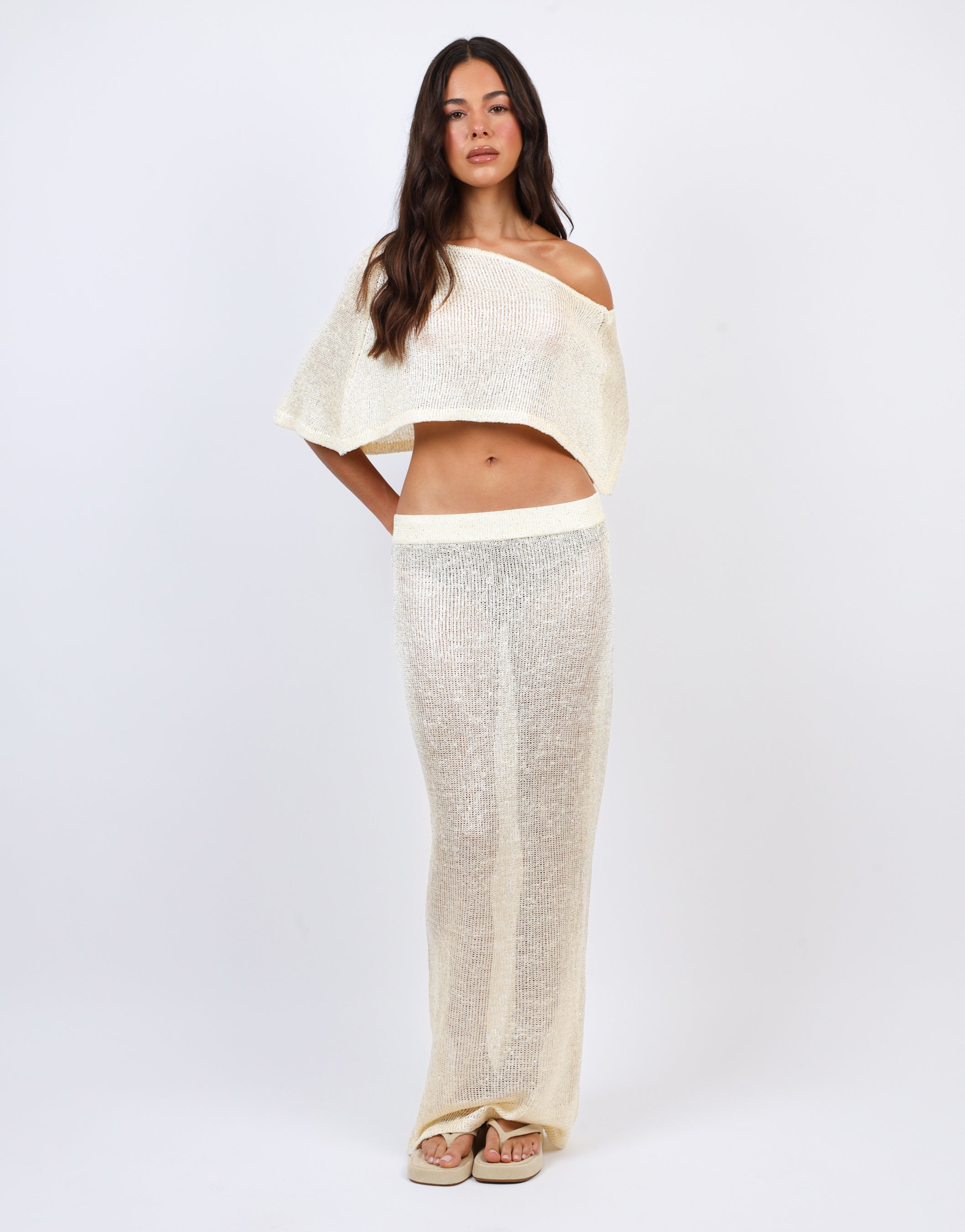 Palma sequin maxi beach Skirt | SIMMI London