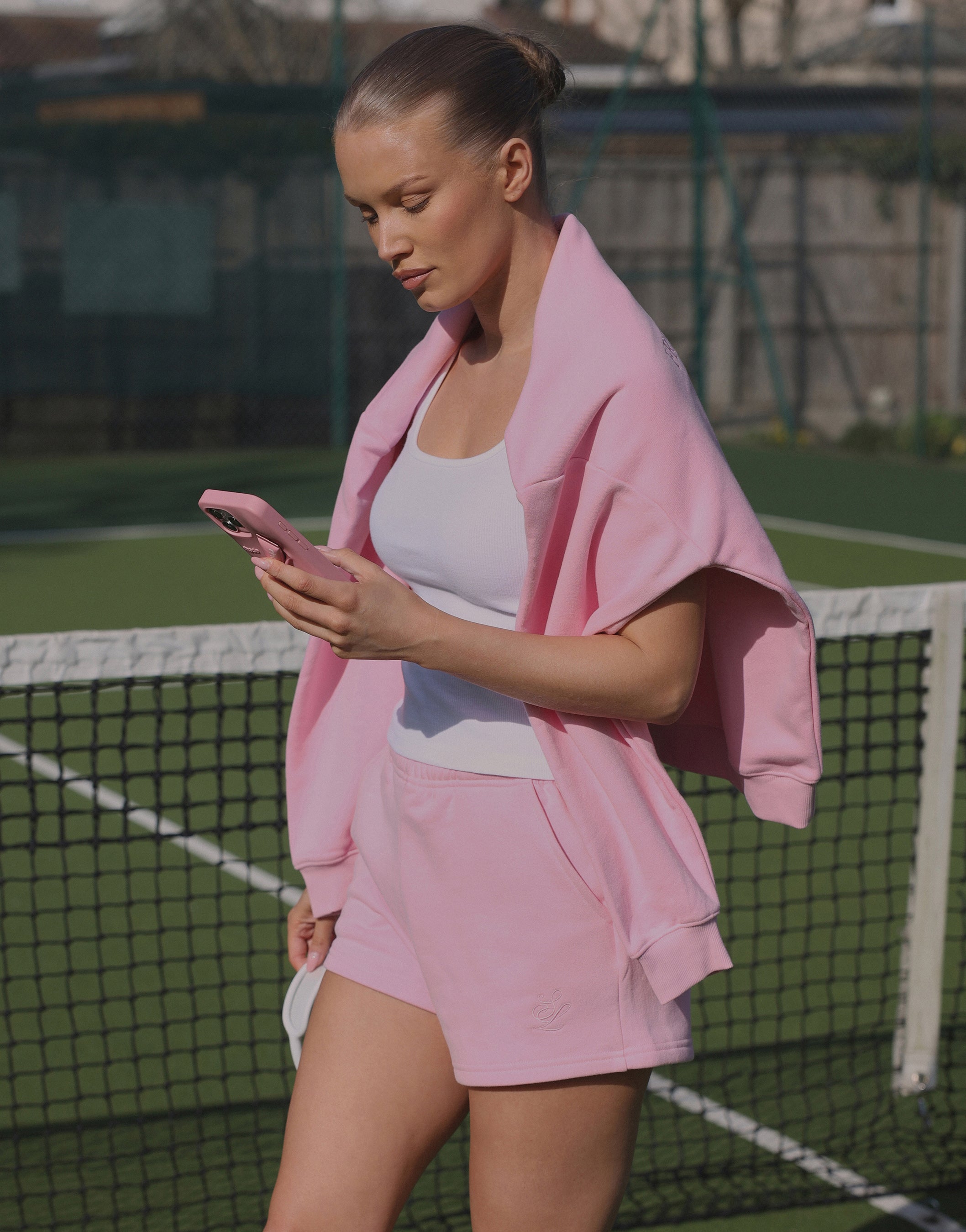 Riva Simmi Studios Embroidered Logo Shorts | Simmi Studios 