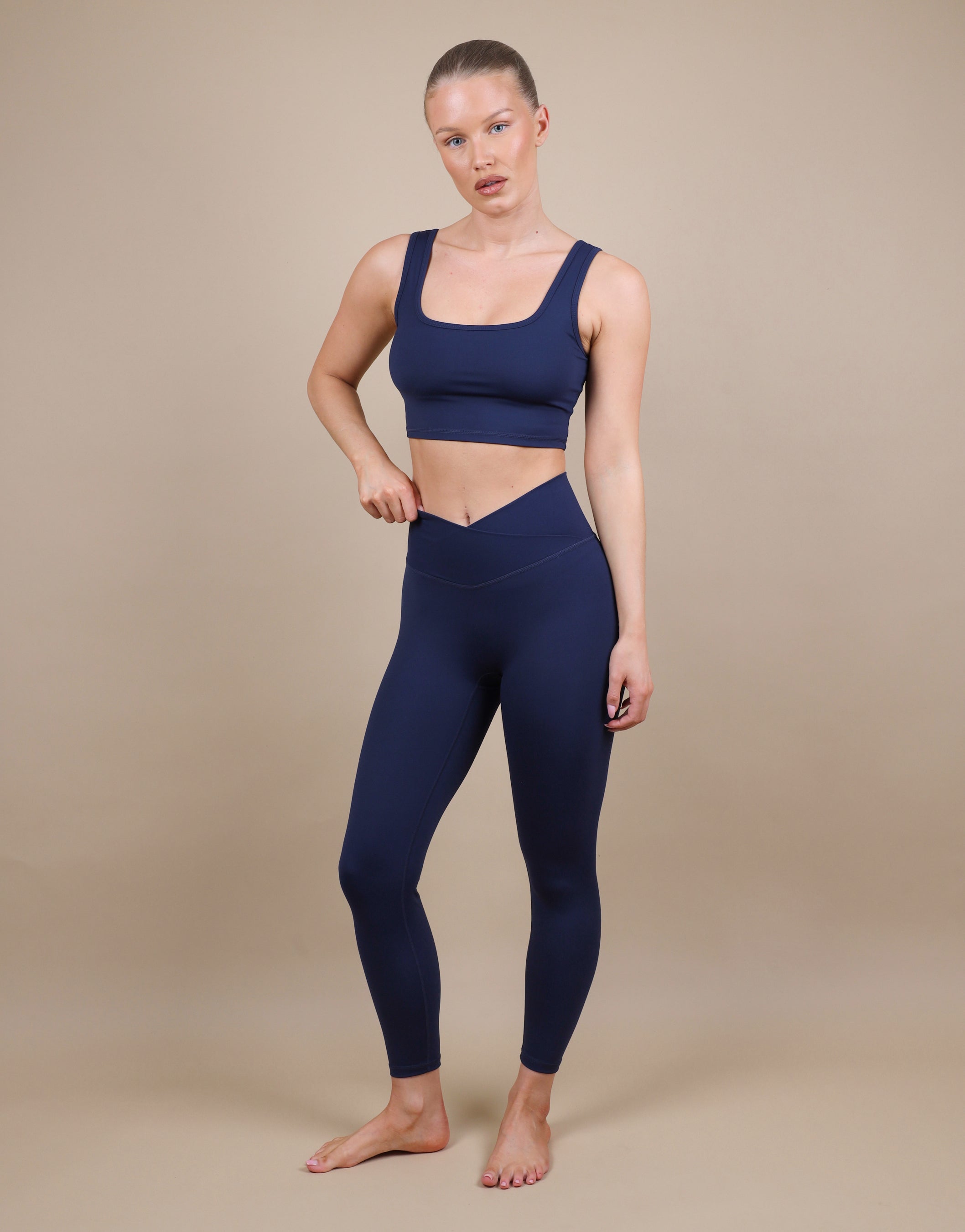 Teagan Square Neck Cropped Tank Top | SIMMI London