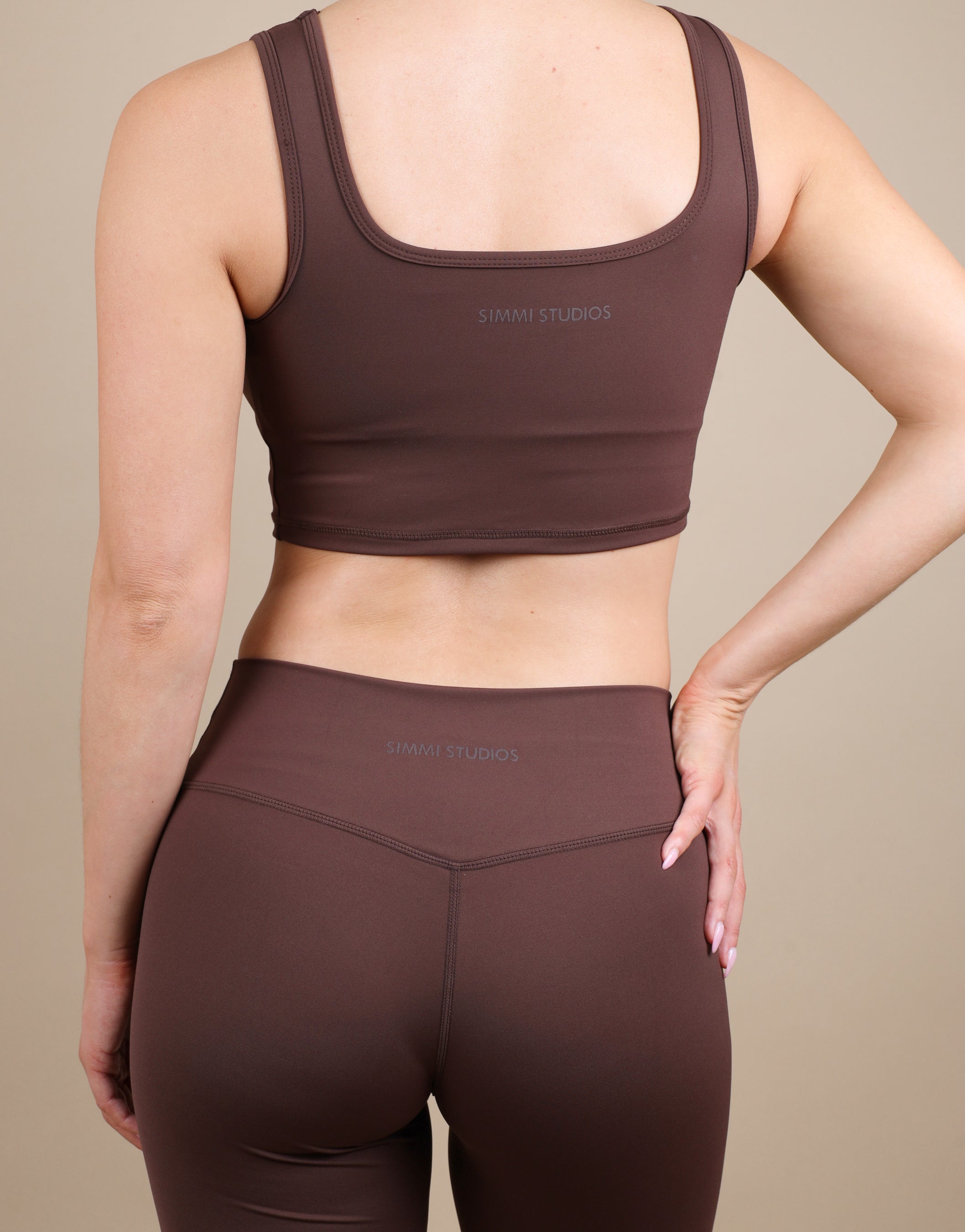 Teagan Square Neck Cropped Tank | SIMMI London