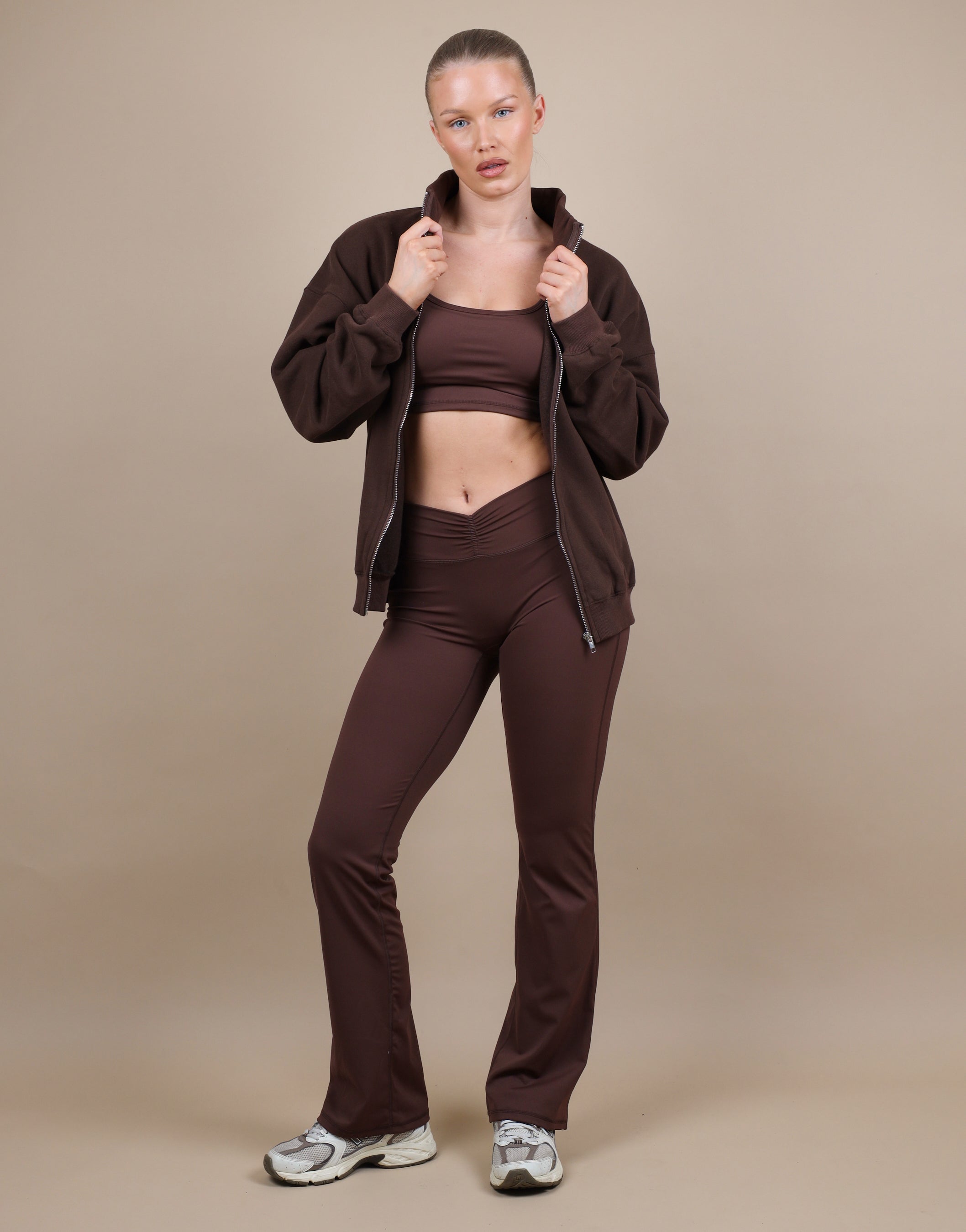 Bronte Simmi Studios Zip Through Funnel Neck Sweatshirt | SIMMI London