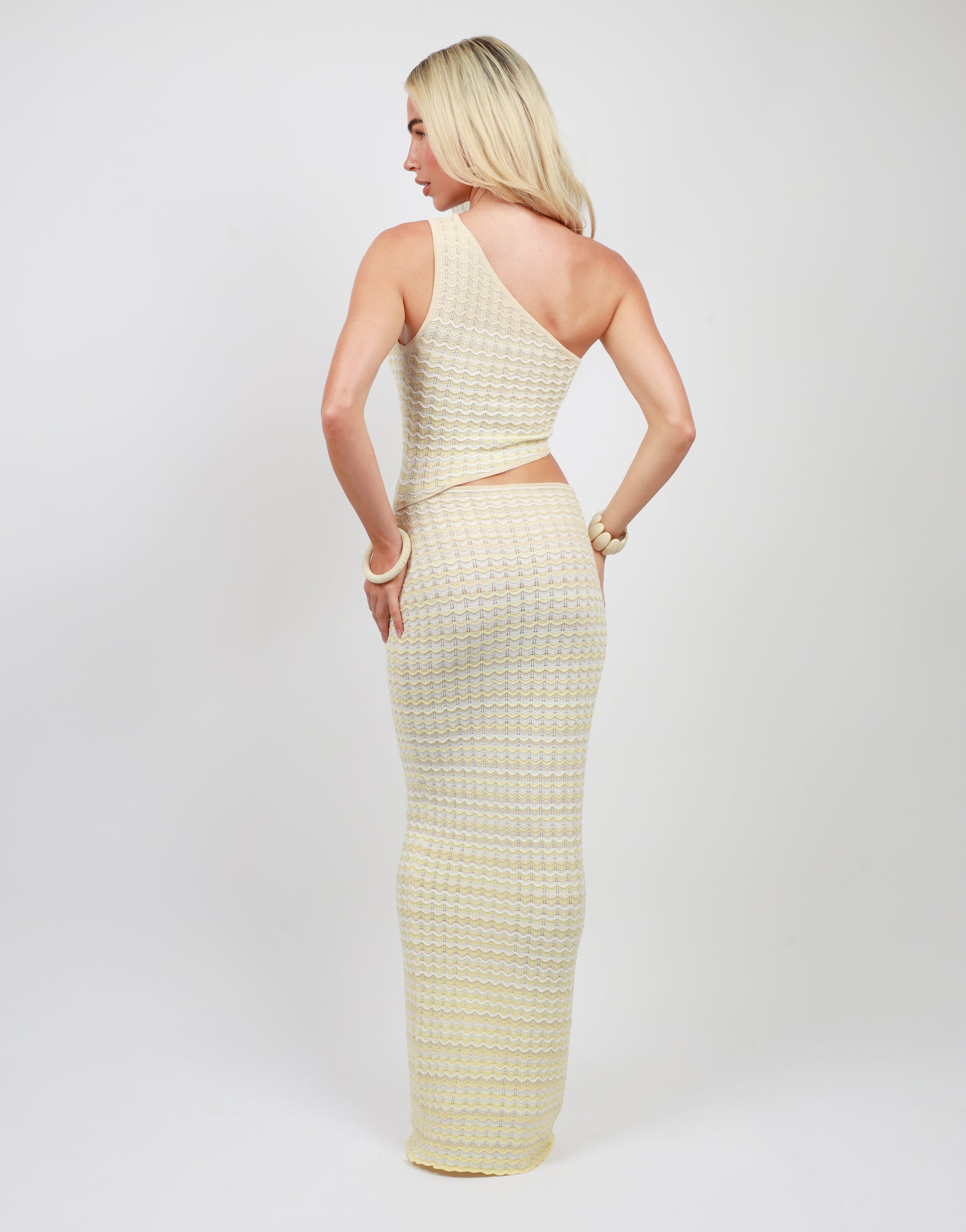 Thalia Cut Out Maxi Dress In Yellow | SIMMI London