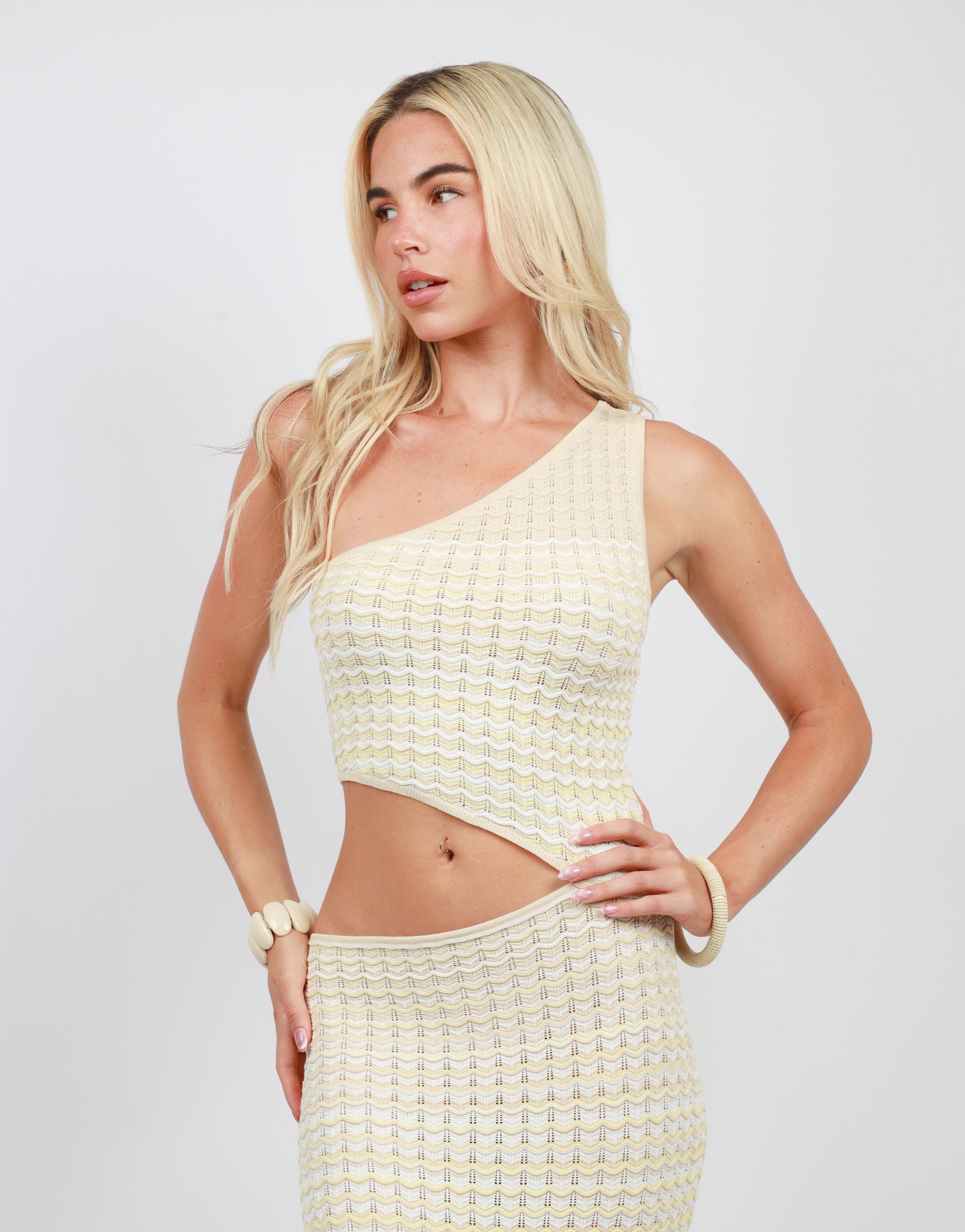 Thalia Cut Out Maxi Dress In Yellow | SIMMI London
