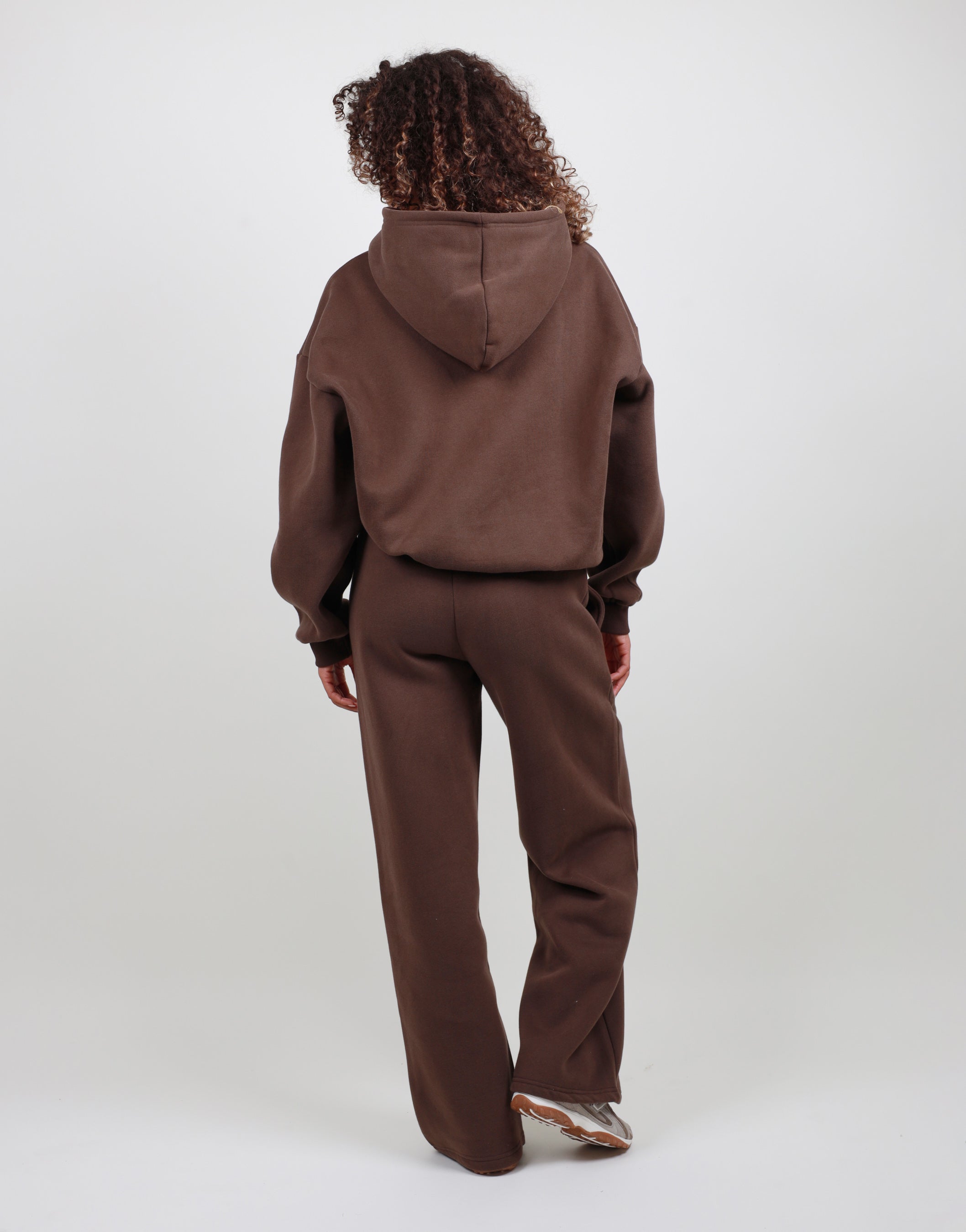 Solene Oversized Hoodie in Brown