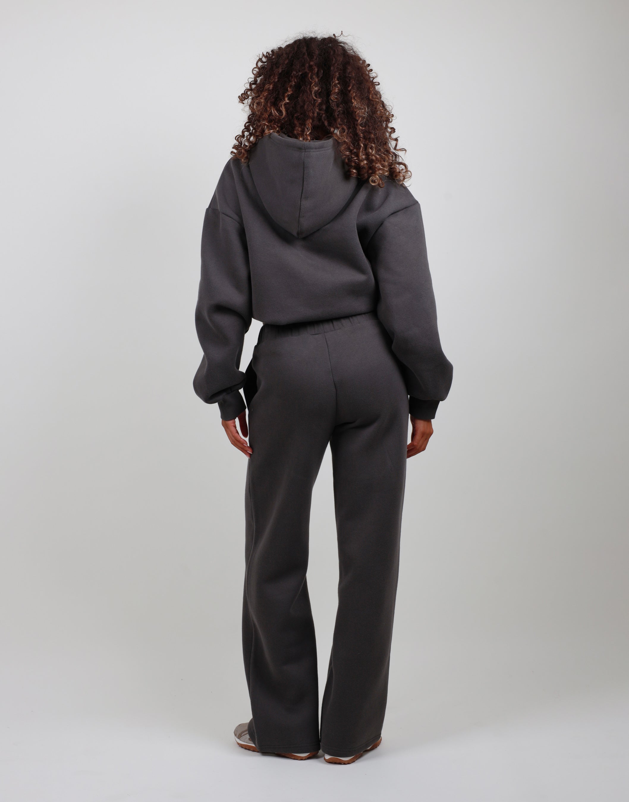 Romilly Straight Leg Joggers in Dark Grey