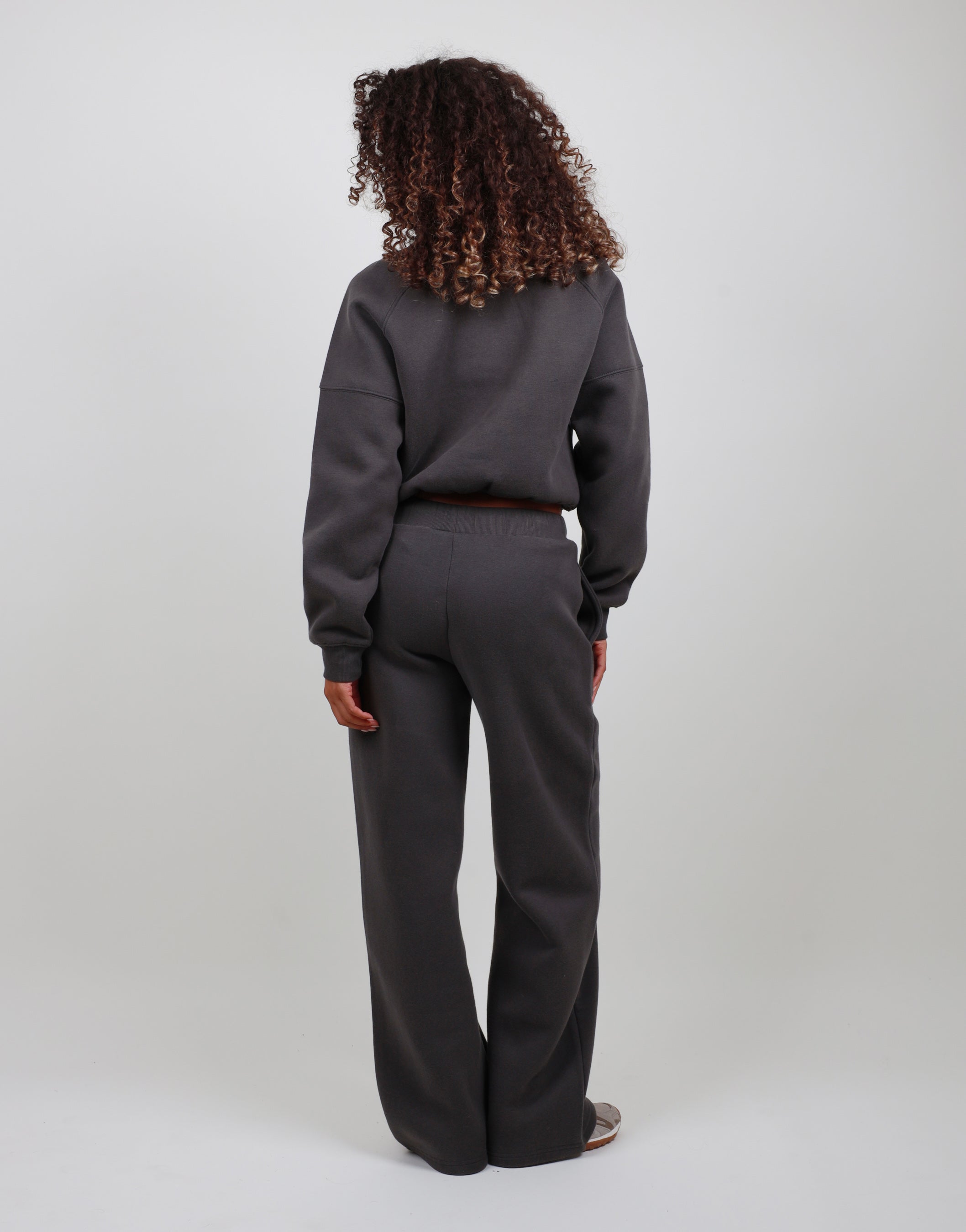 Violette Half Zip Sweatshirt in Dark Grey