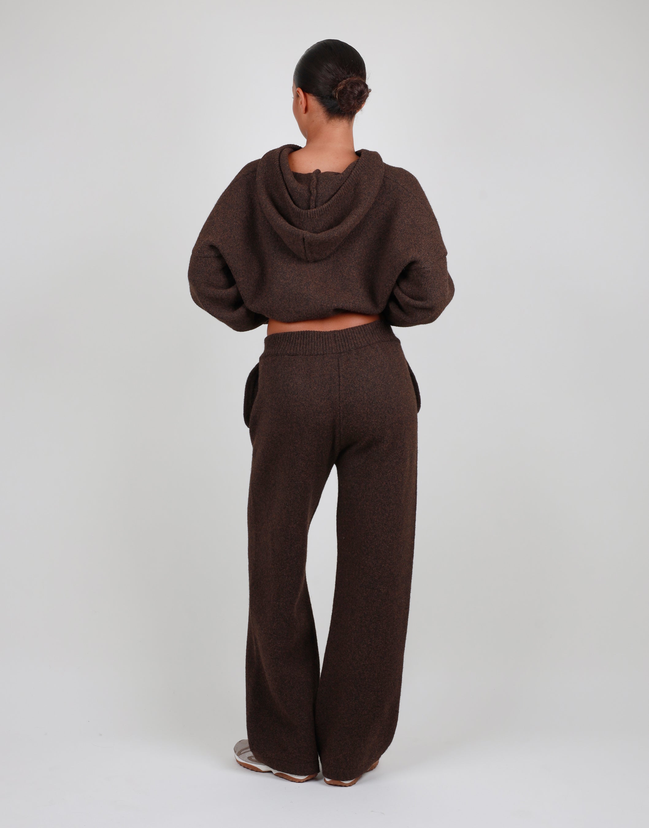 Elara Petite Trouser In Dark Brown | SIMMI London