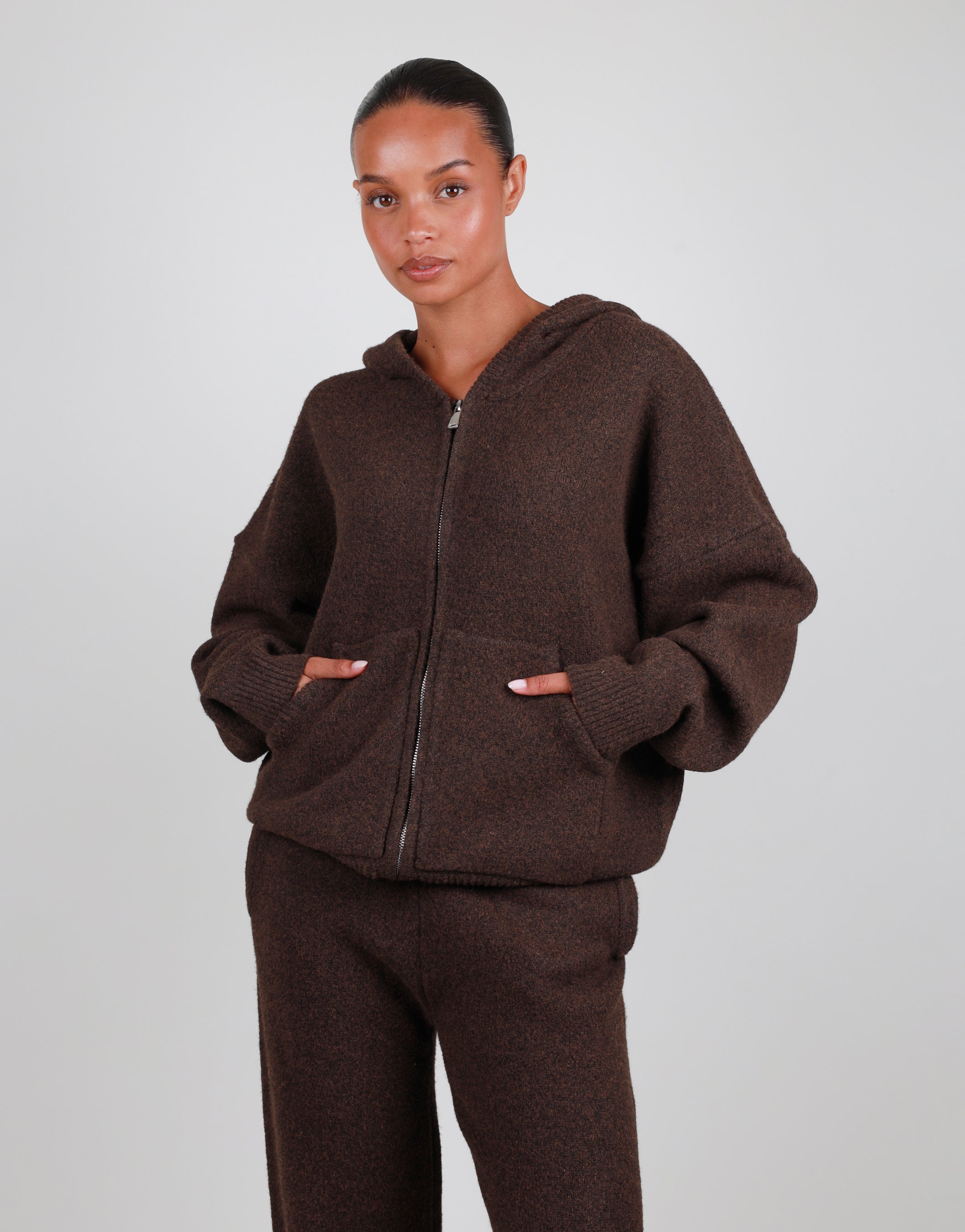 Elara Petite Trouser In Dark Brown | SIMMI London