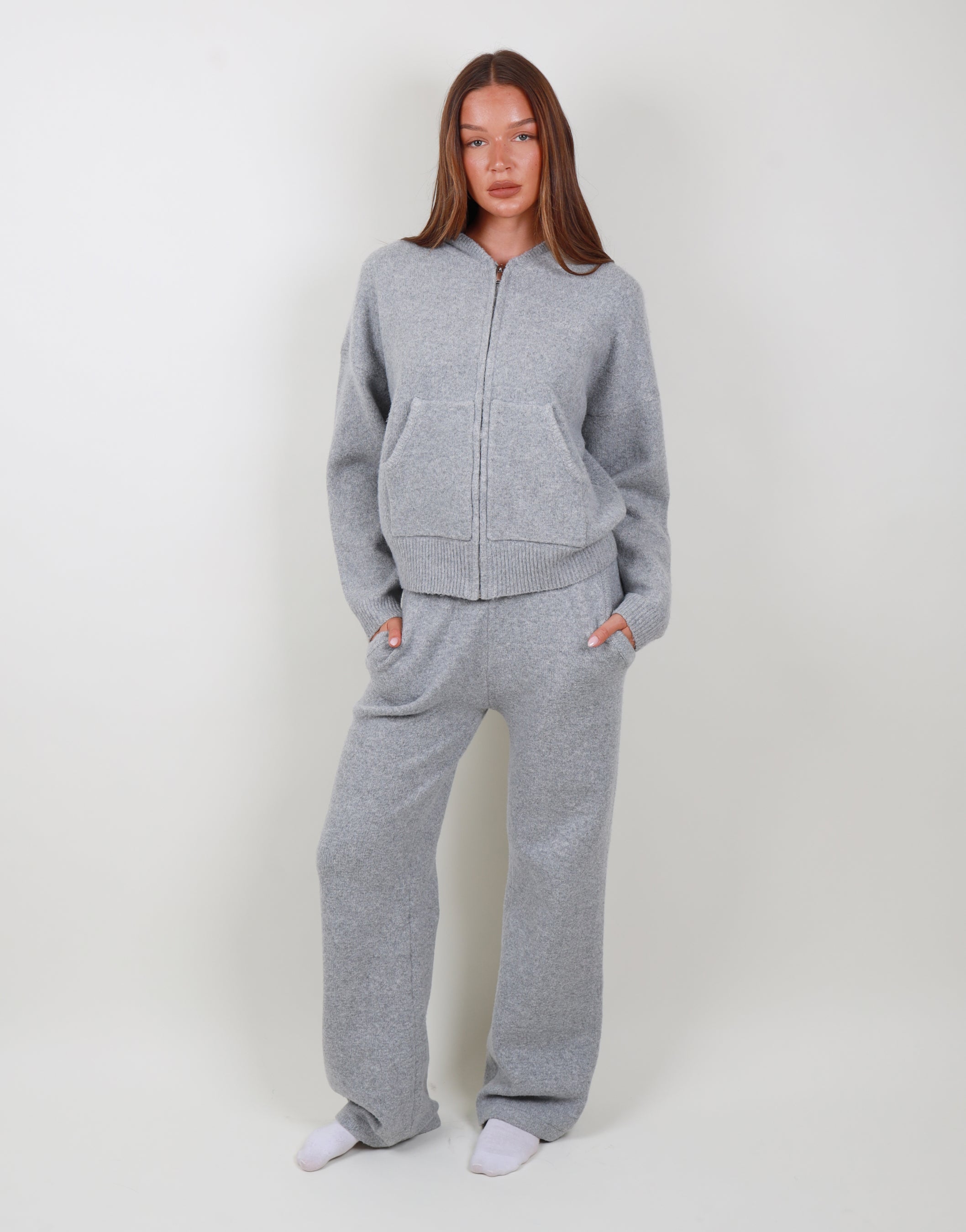 Elara Trouser In Grey Marl