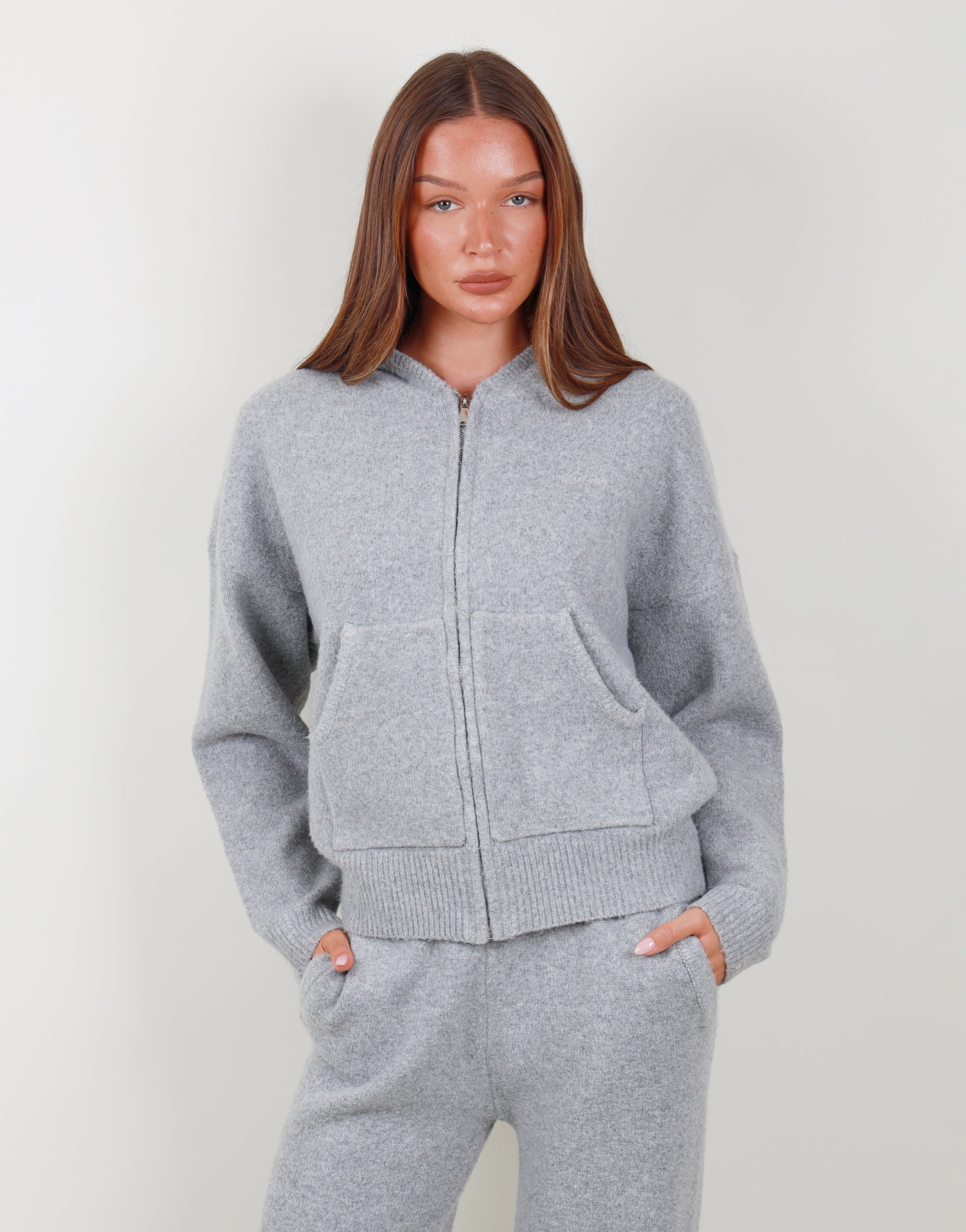 Elara Trouser In Grey Marl