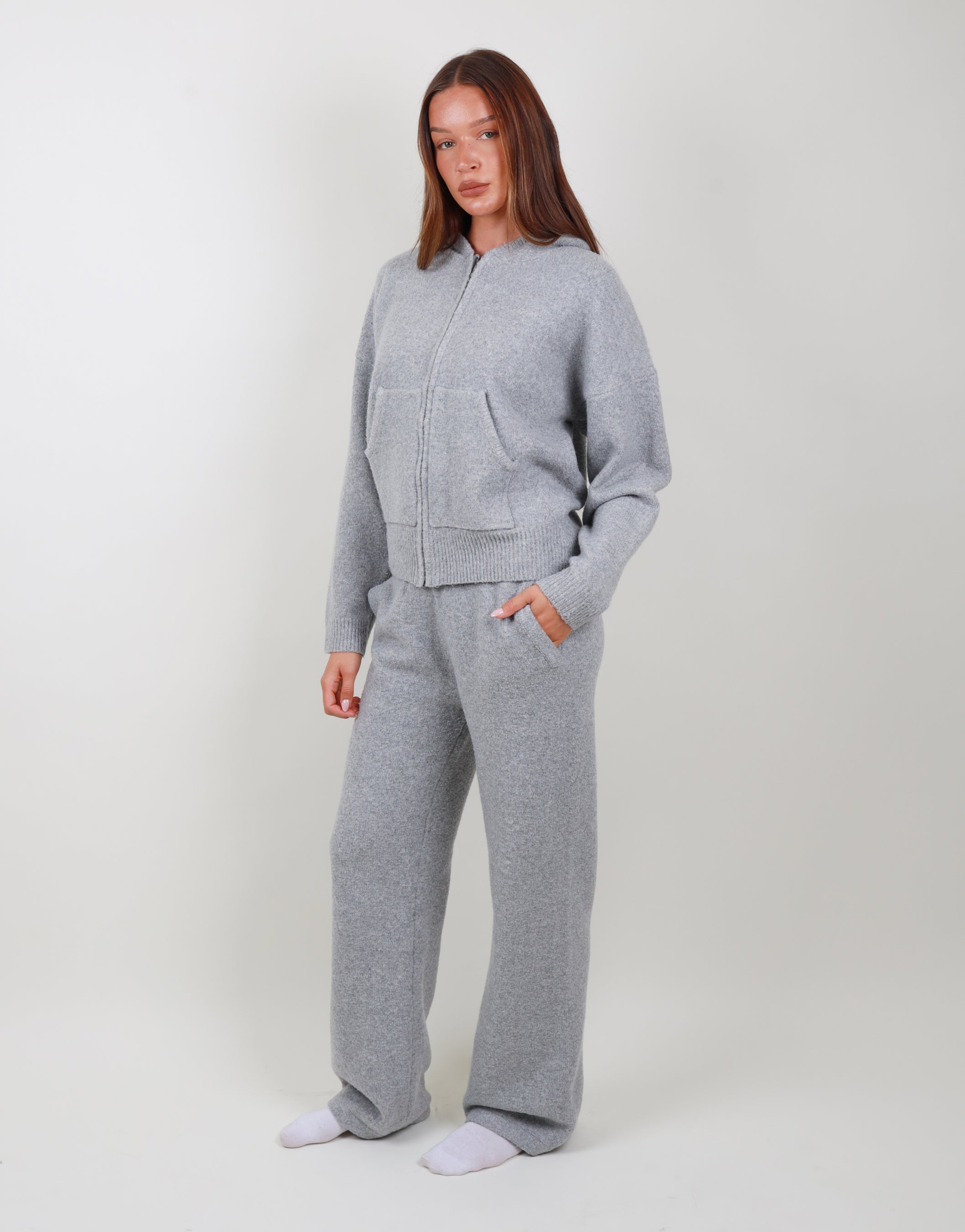Elara Trouser In Grey Marl