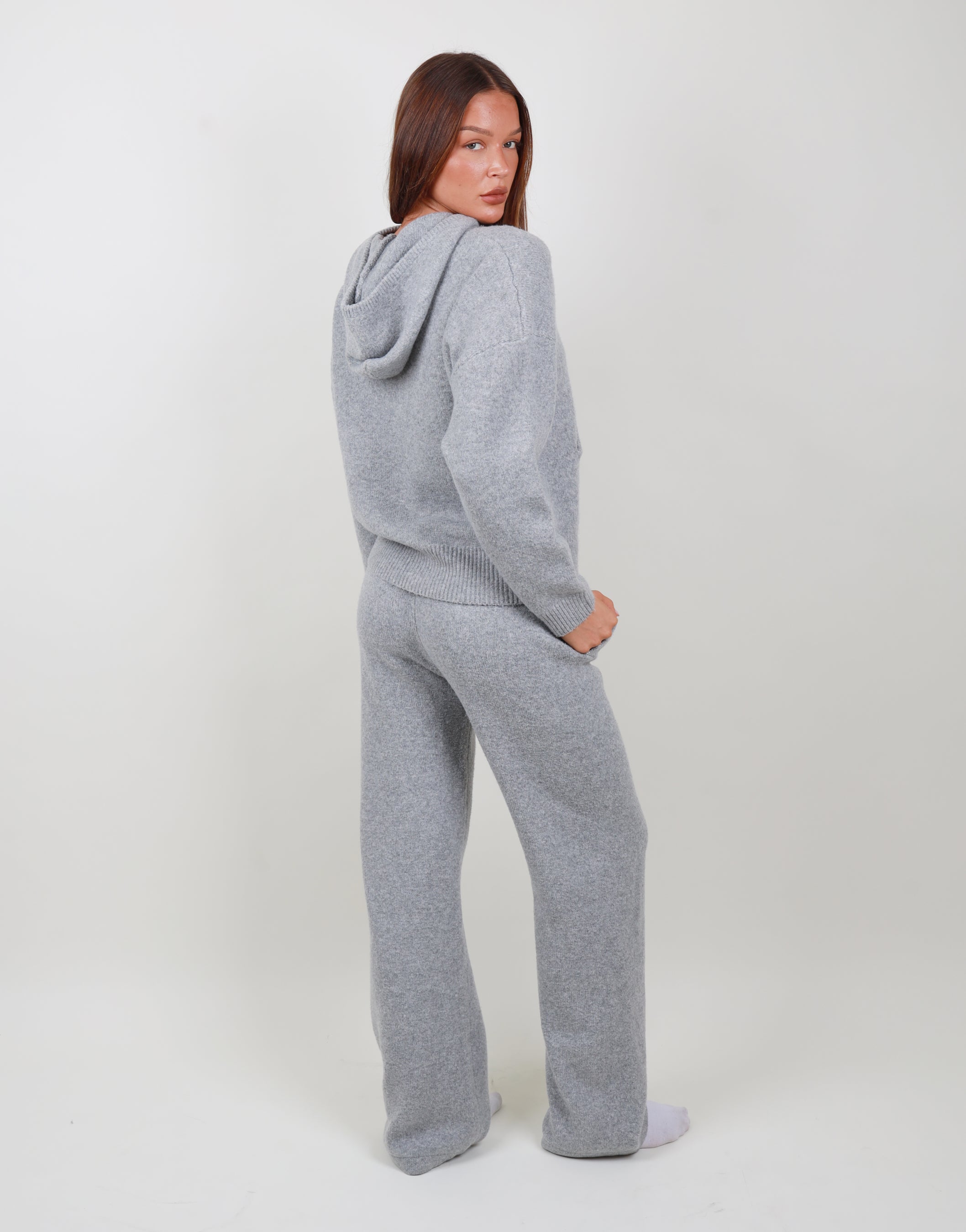 Elara Trouser In Grey Marl