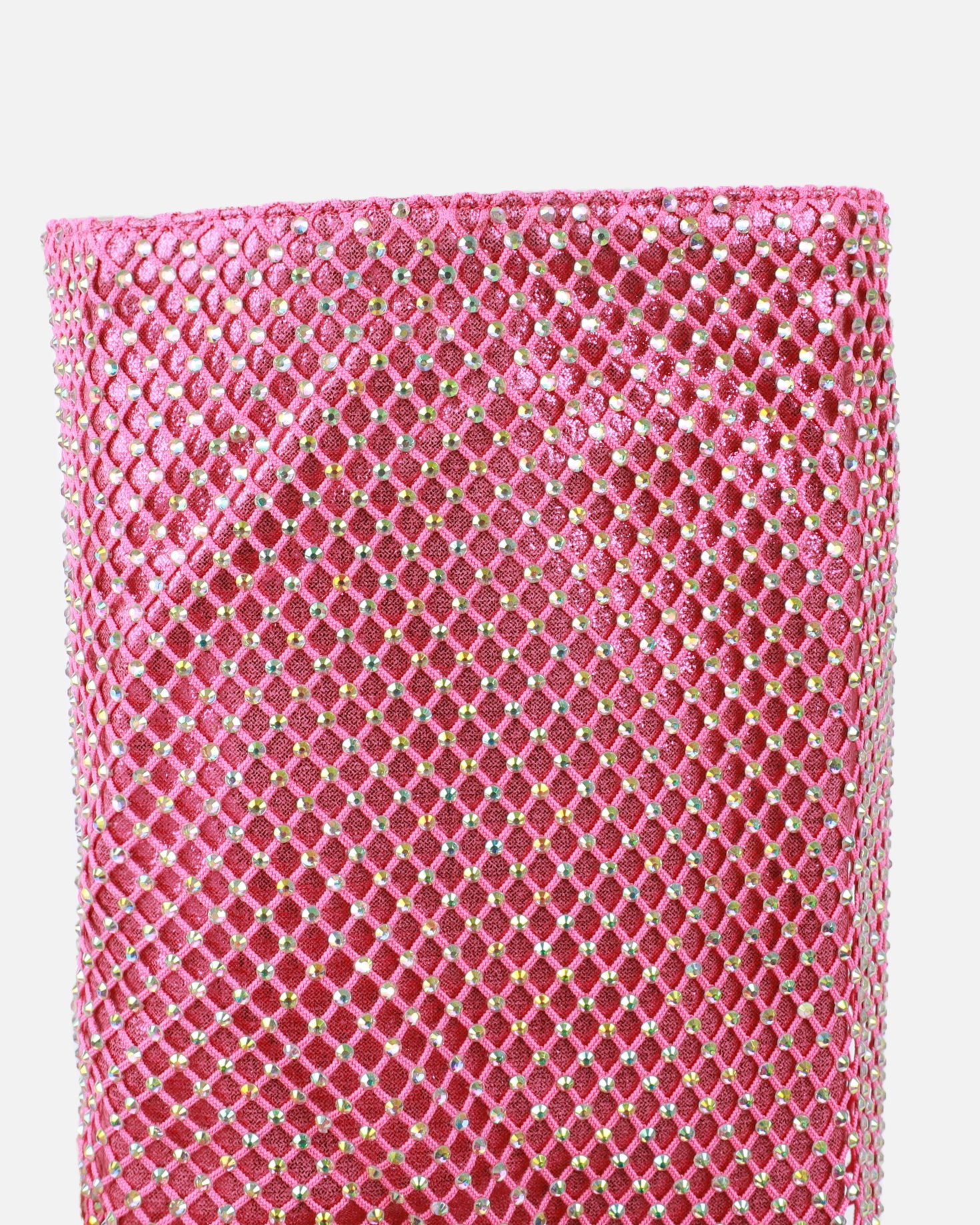 Carlisha pink diamante fold over stiletto boots | SIMMI London