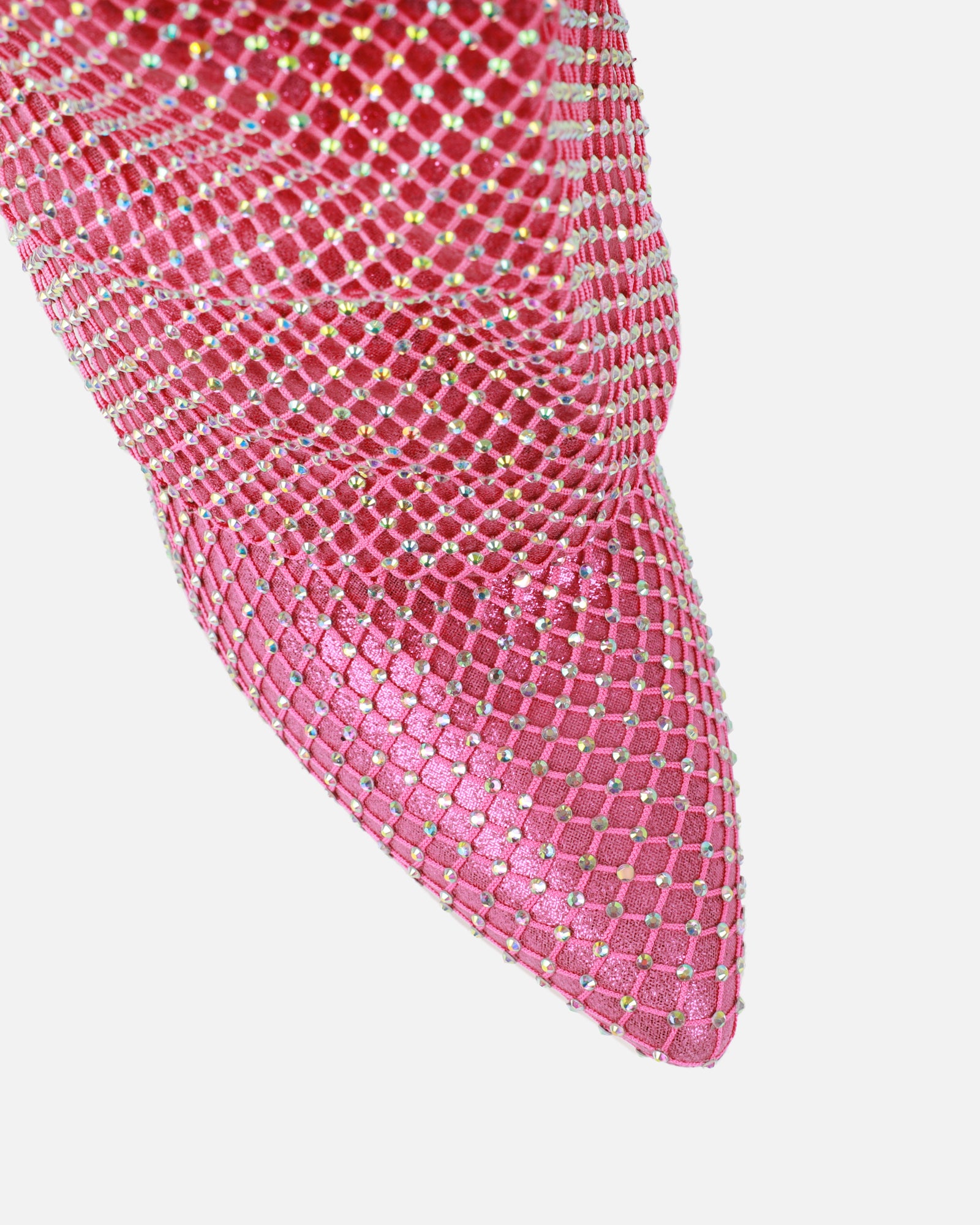 Carlisha pink diamante fold over stiletto boots | SIMMI London