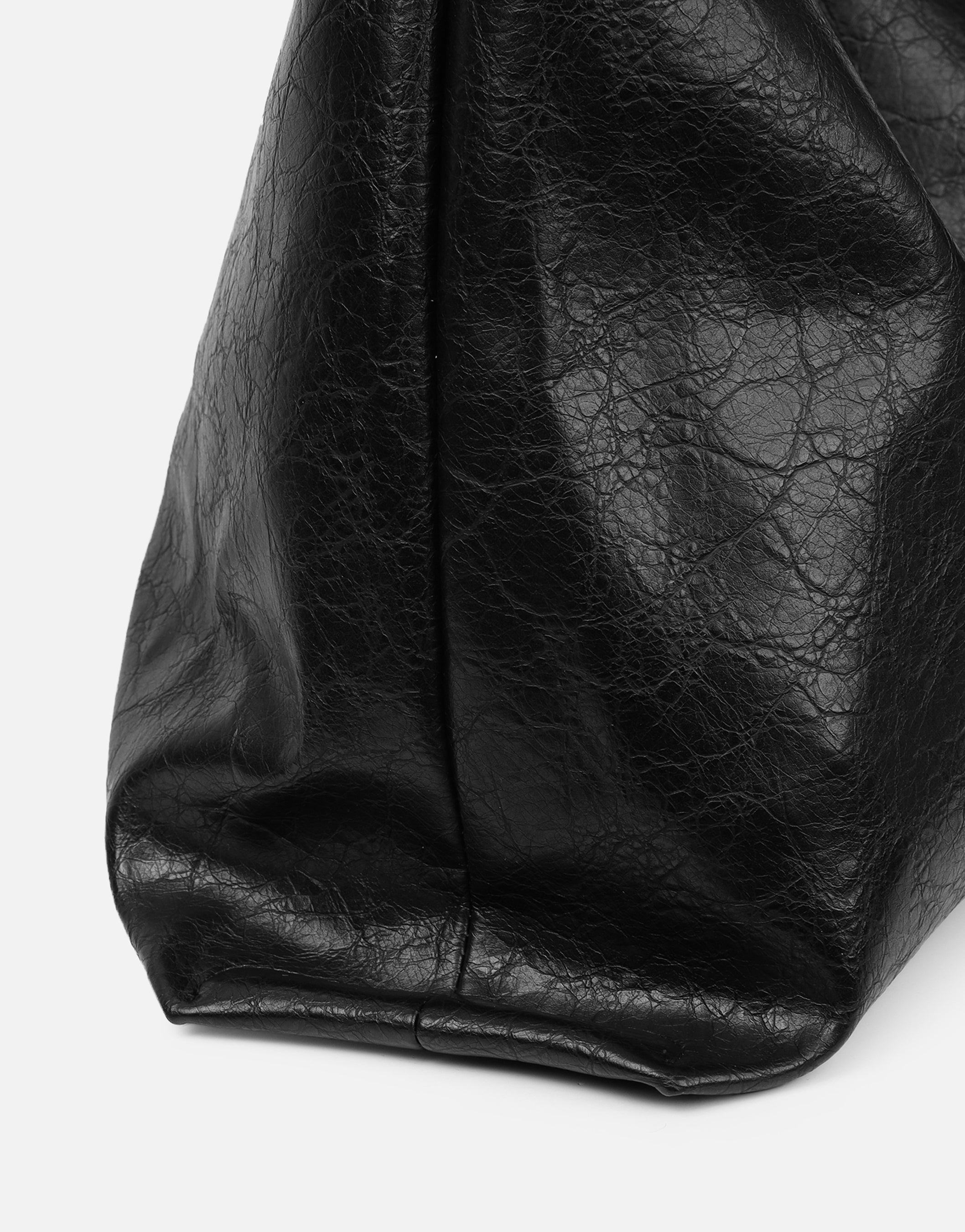 Abina Black Soft Hobo Shoulder Bag | SIMMI London