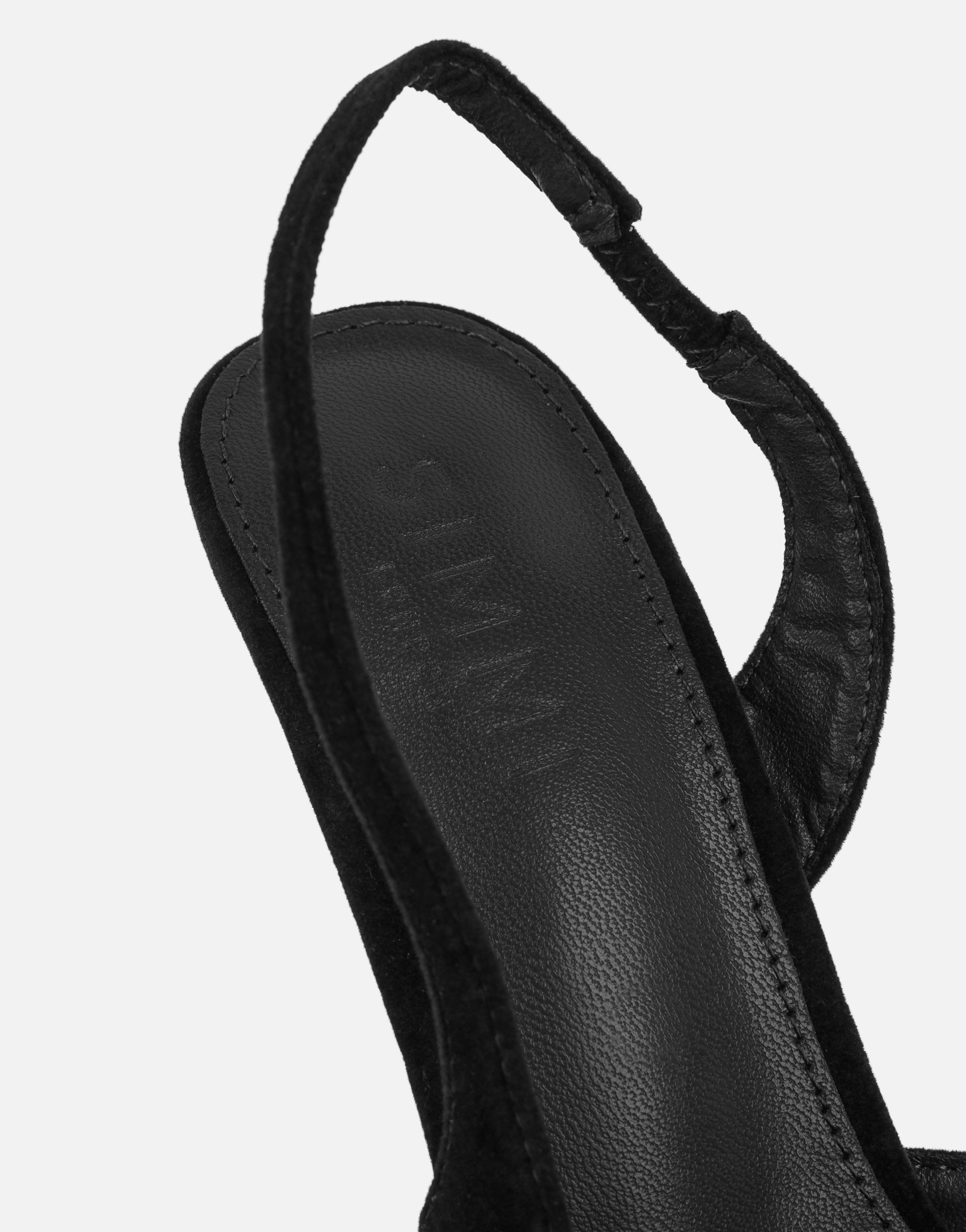 Arabella Black Velvet Stiletto Heels | SIMMI London