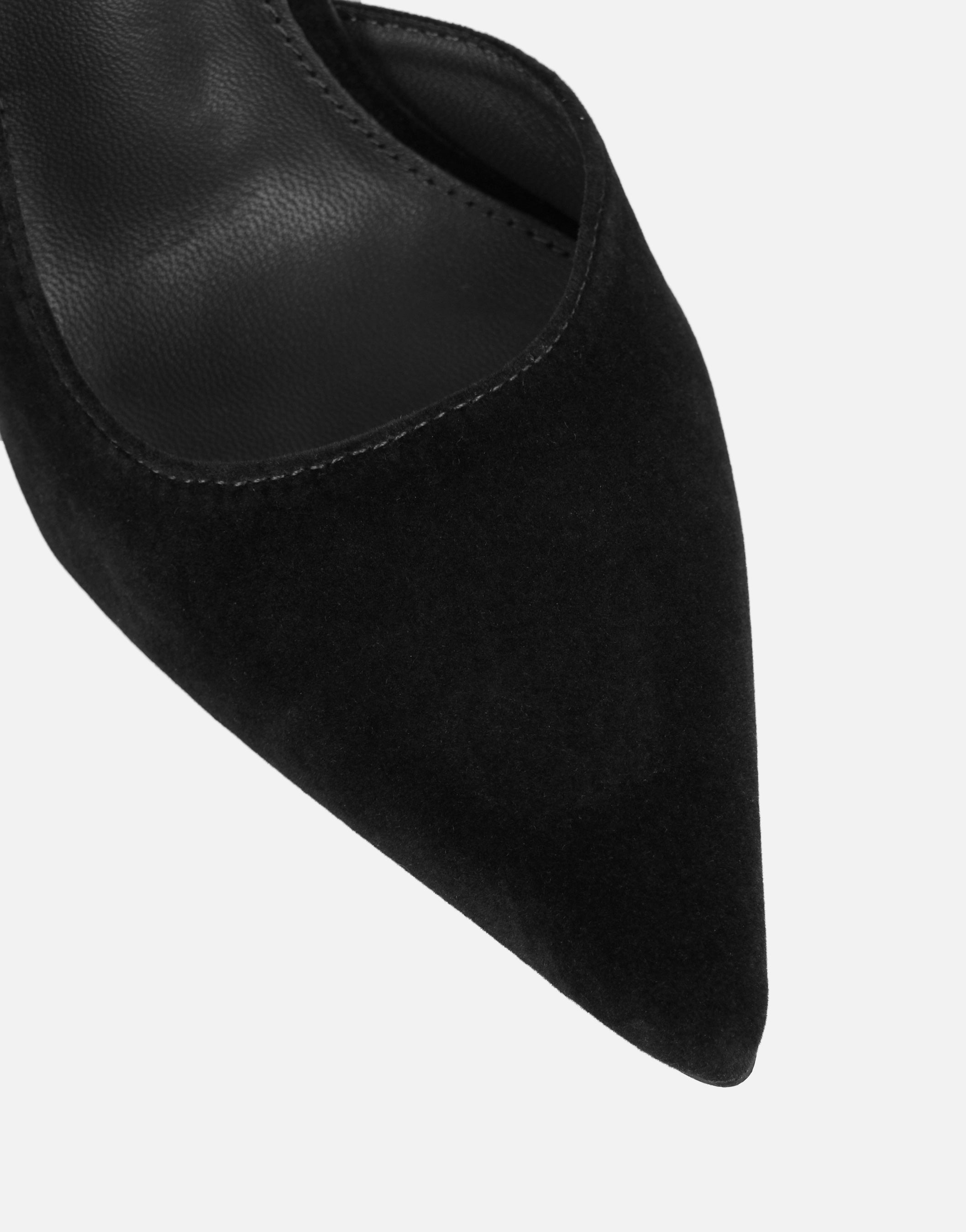 Arabella Black Velvet Stiletto Heels | SIMMI London