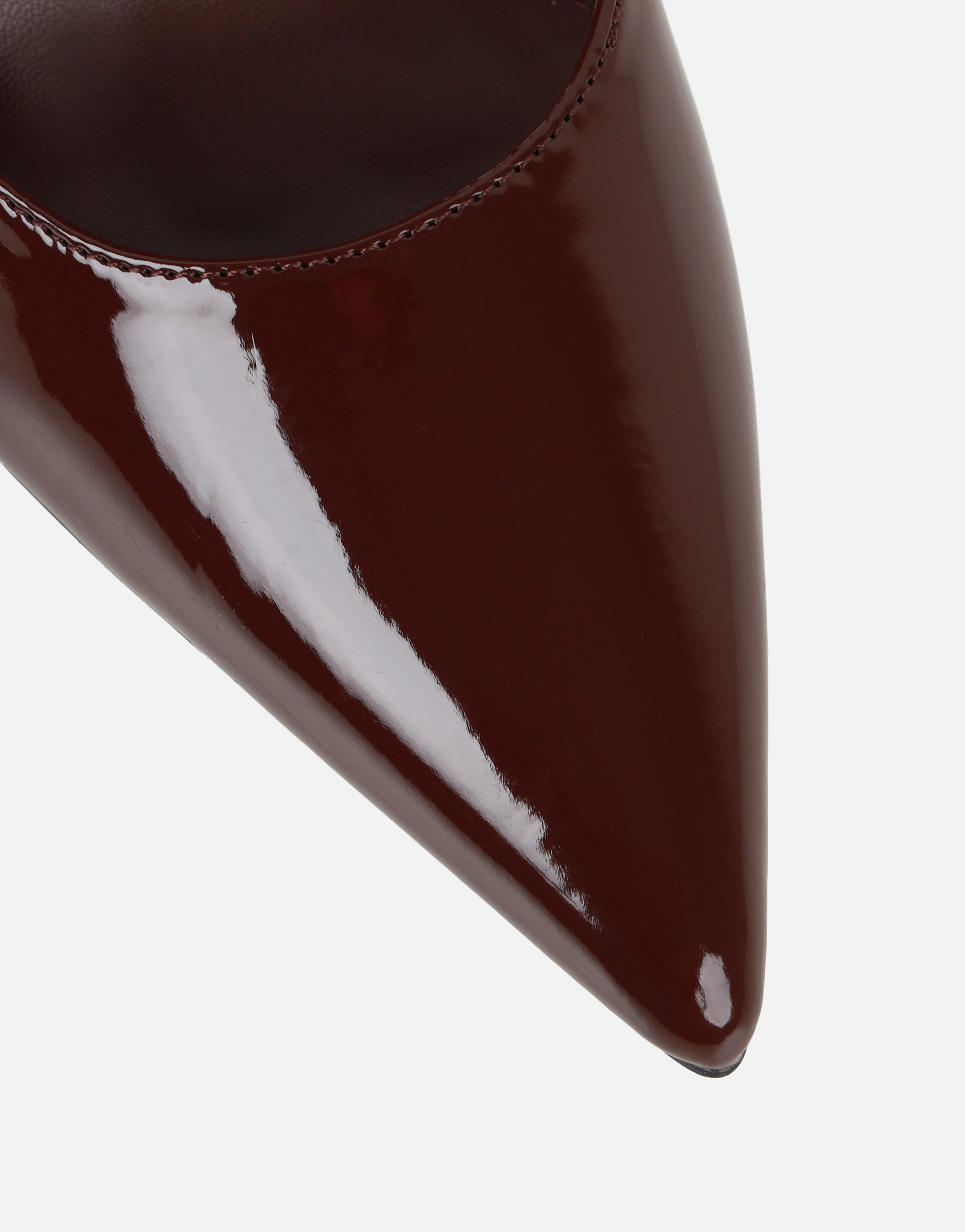Blaze Brown Patent Court Shoes | SIMMI London