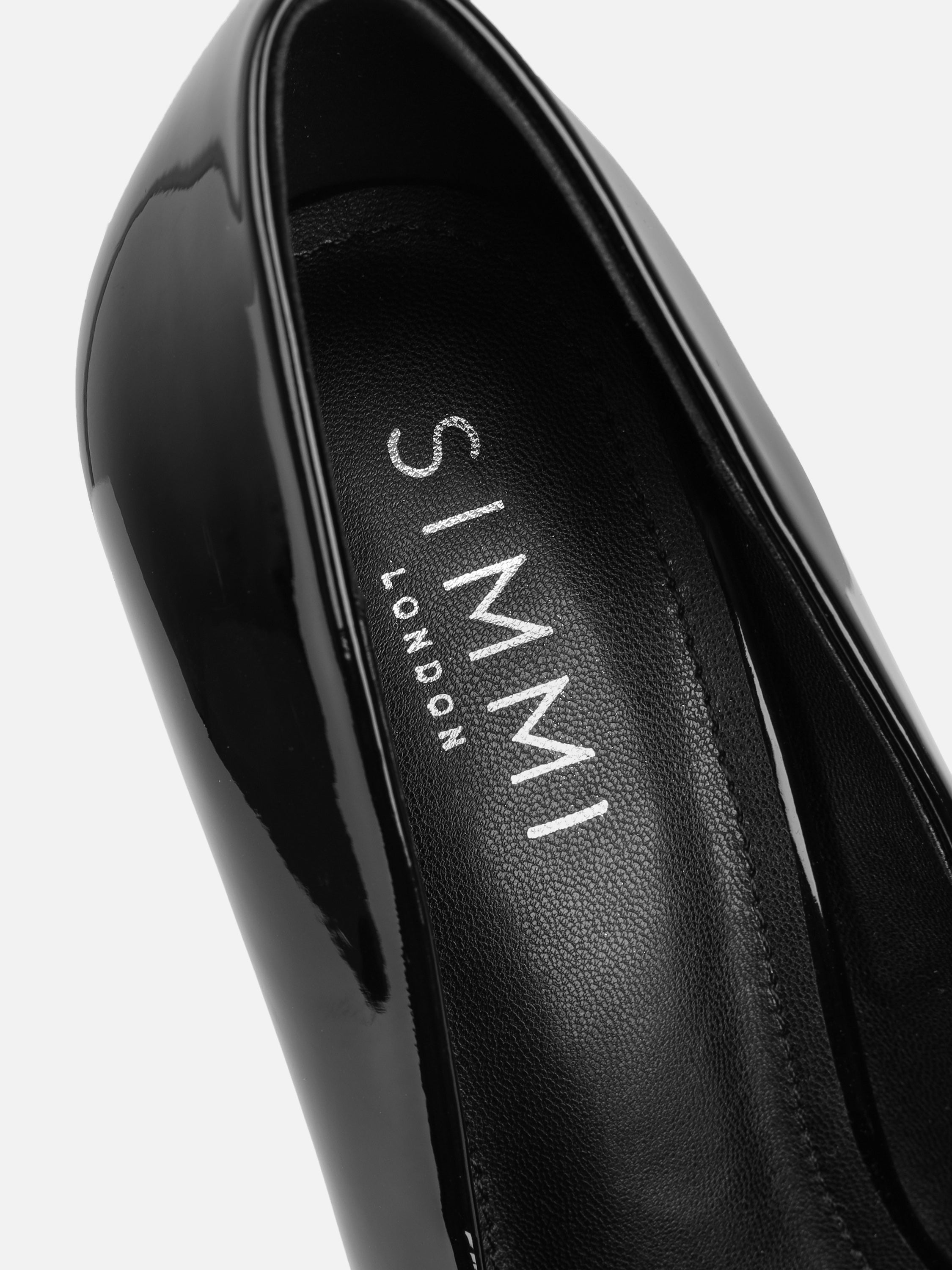 Alez Black Patent Court Shoes | SIMMI London