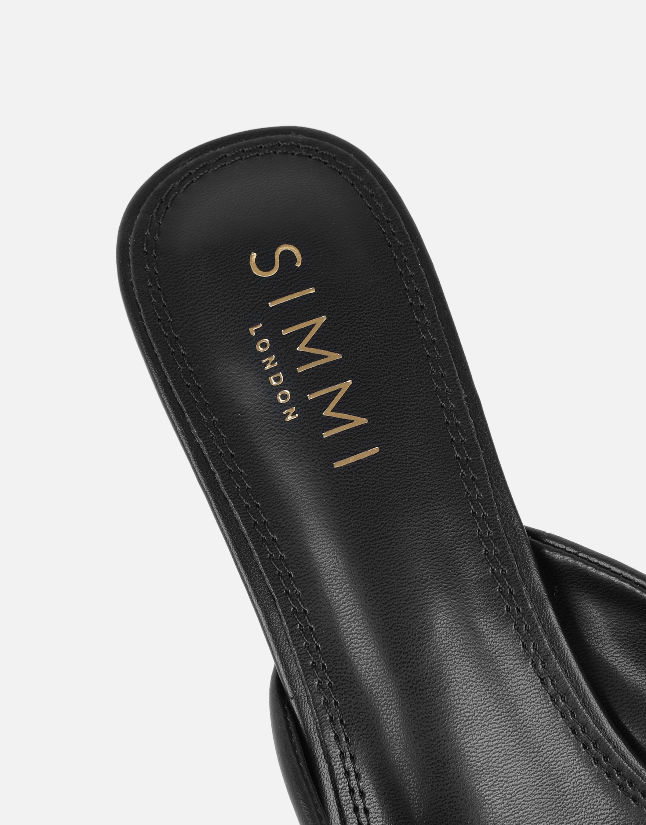 Paige Black Ruched Mules