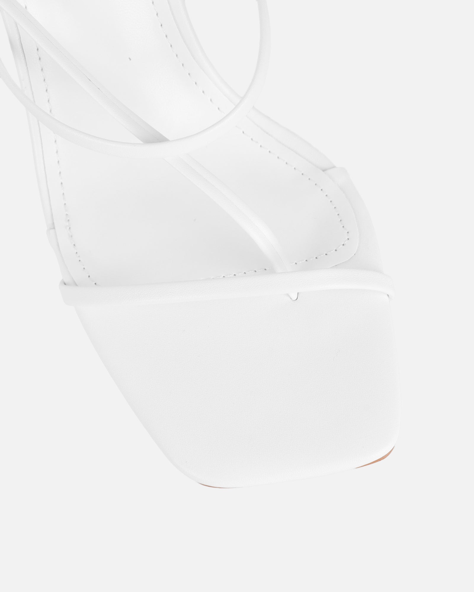 Allegra White Strappy Heeled Sandals | SIMMI London