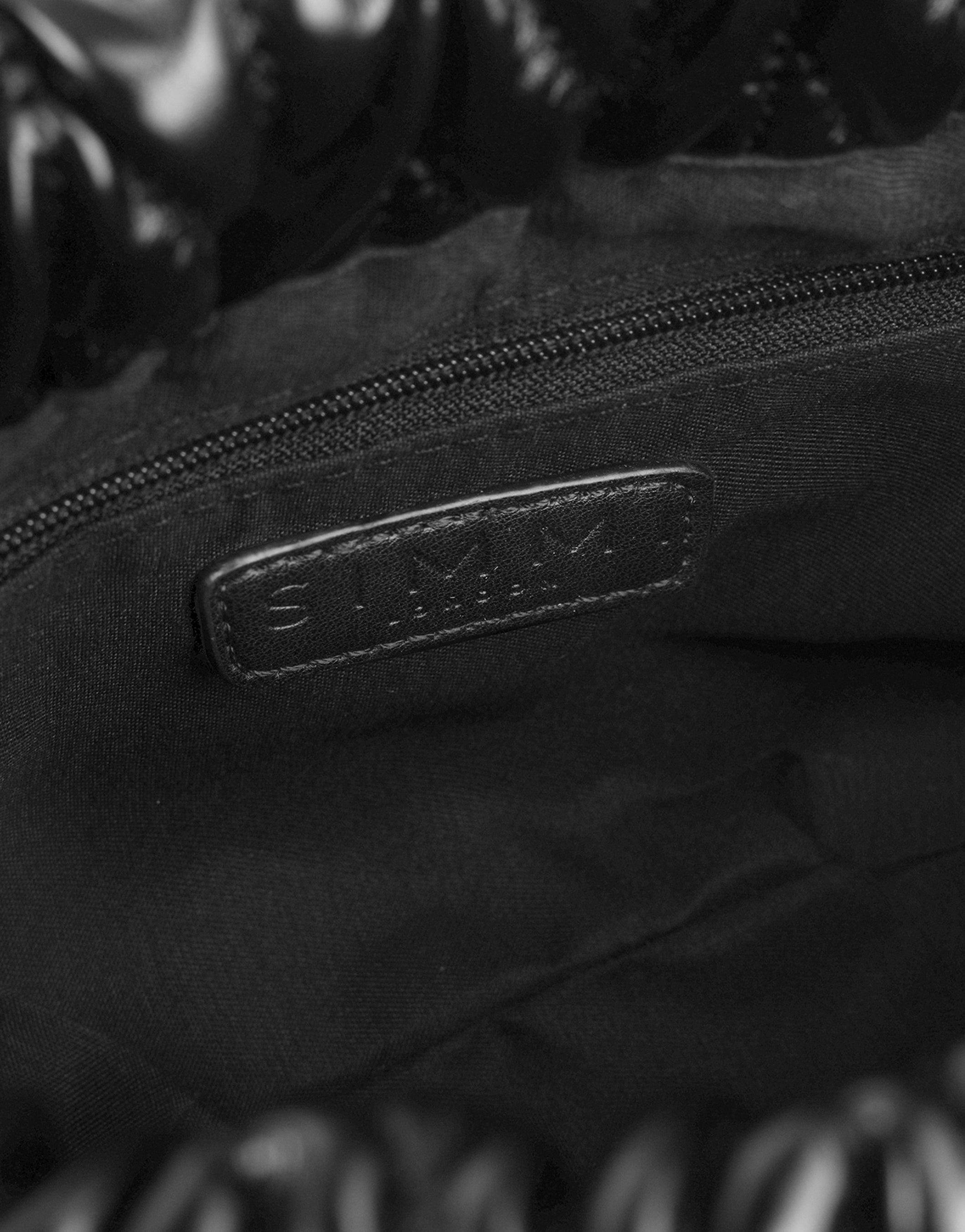 Amanza Black Mini Chain Bucket Bag | SIMMI London