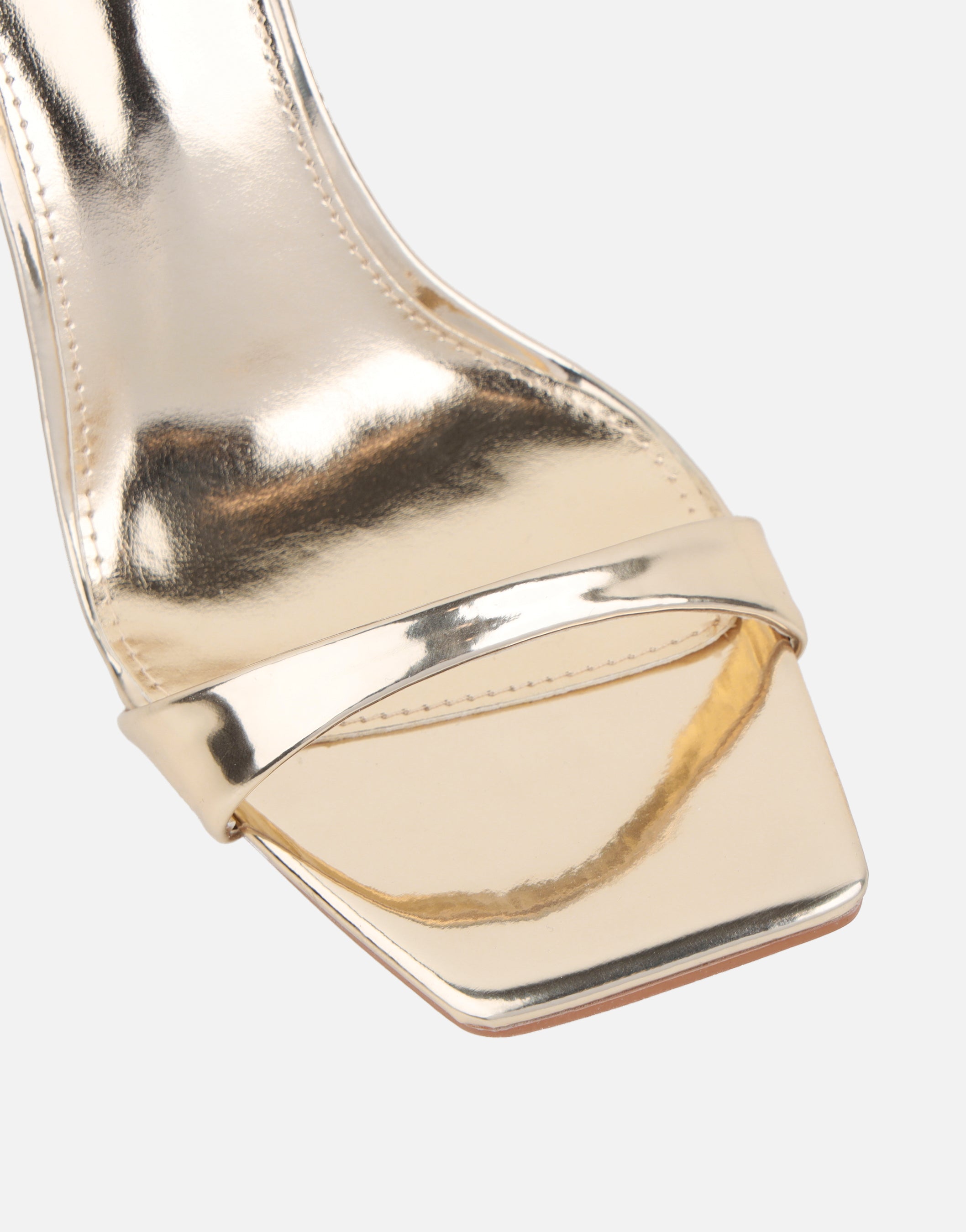 Kareena Gold Mirror Heeled Sandal | SIMMI London