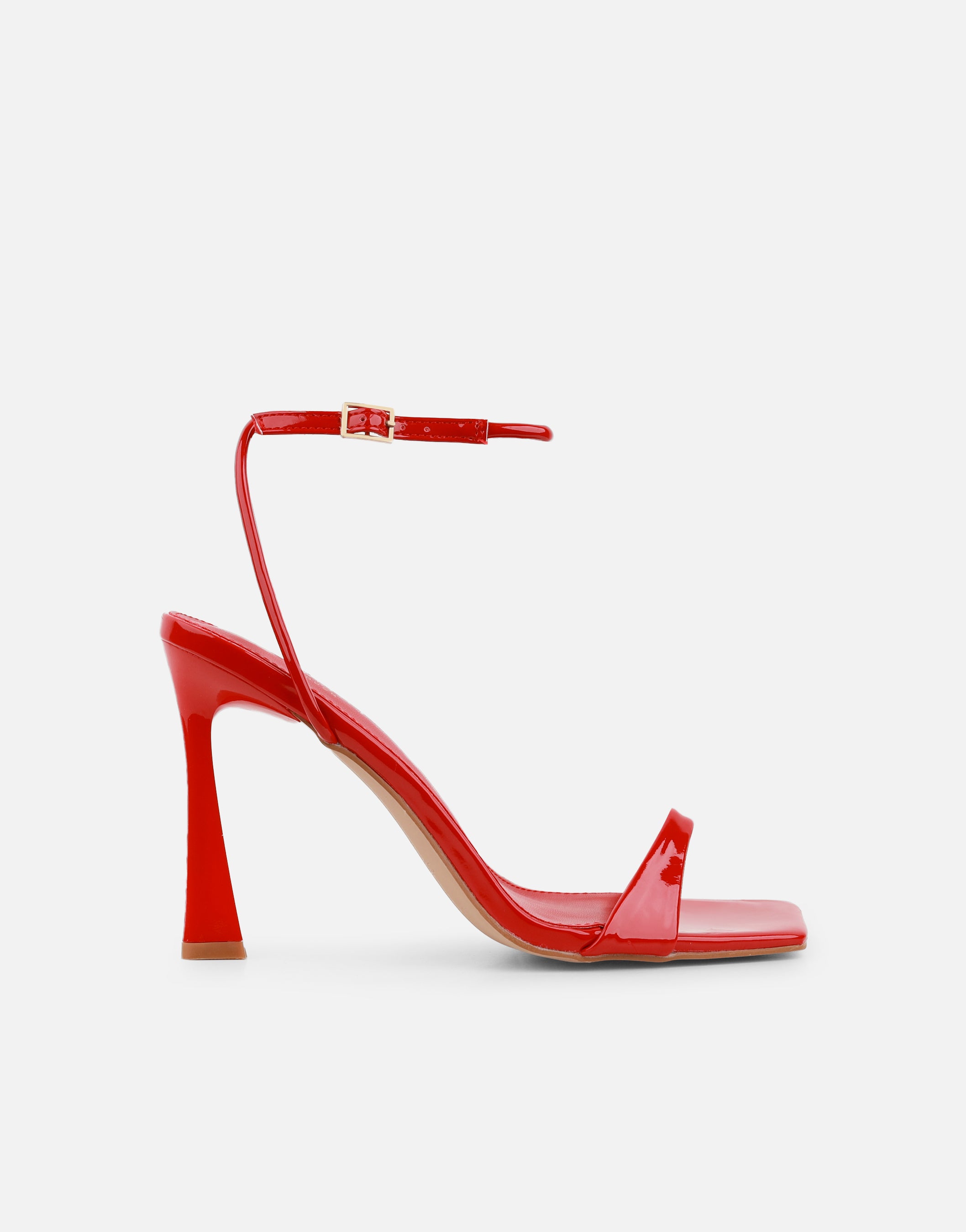 Kareena Red Patent Heeled Sandal | SIMMI London
