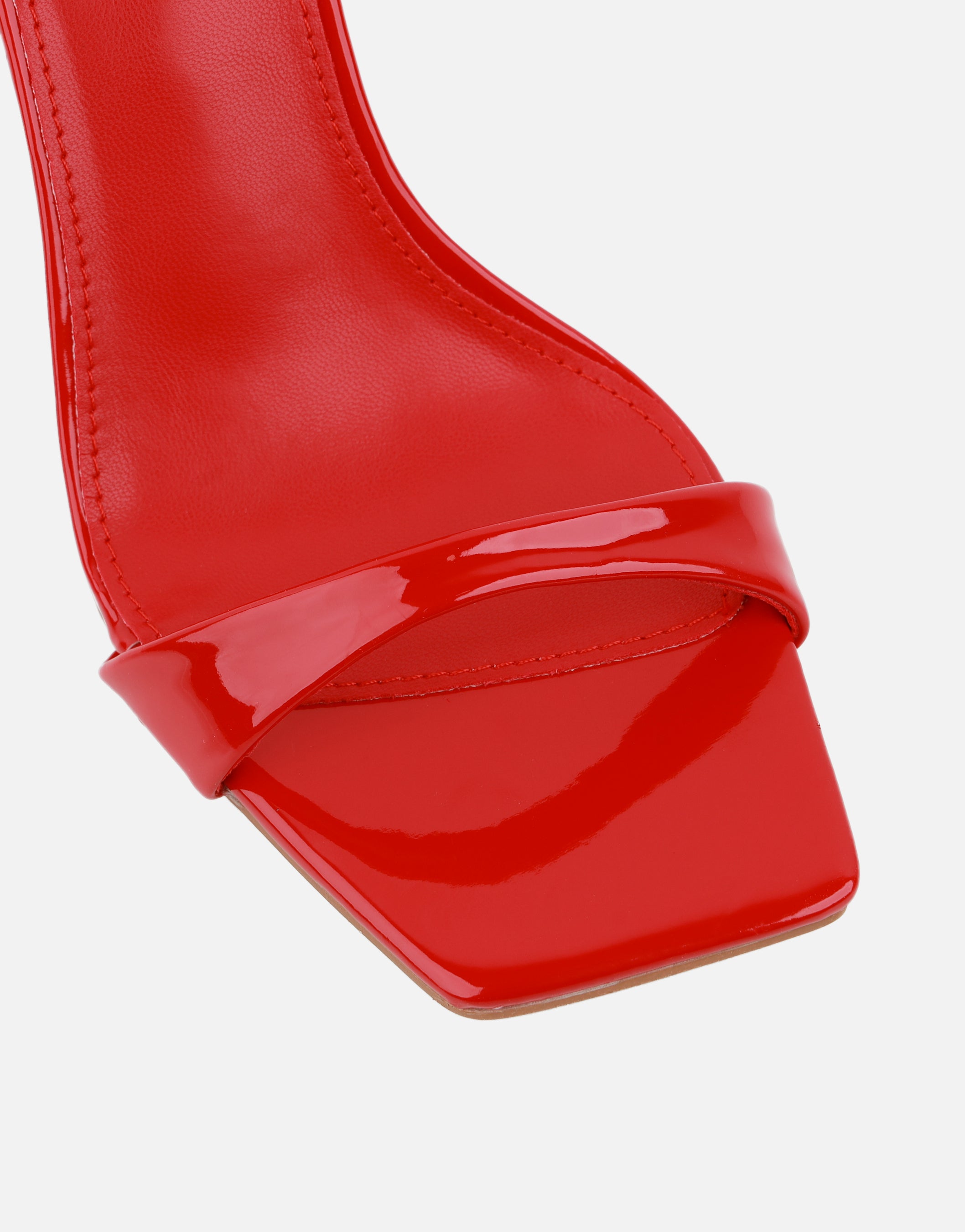 Kareena Red Patent Heeled Sandal | SIMMI London