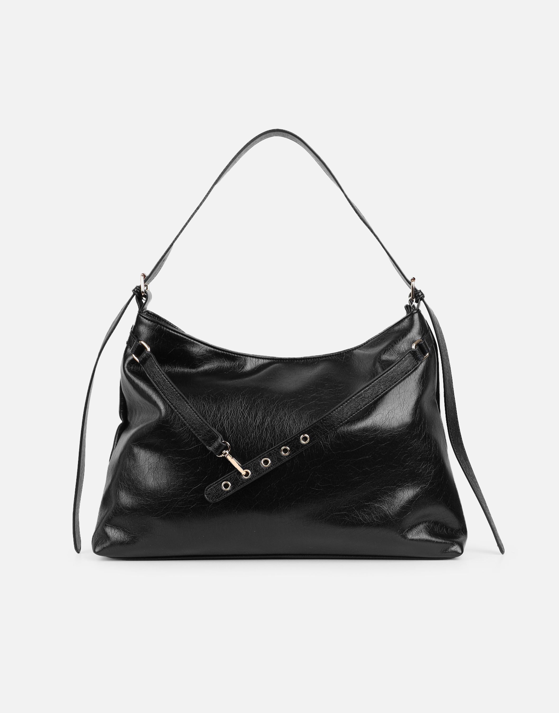Artemis Black Shoulder Bag | SIMMI London