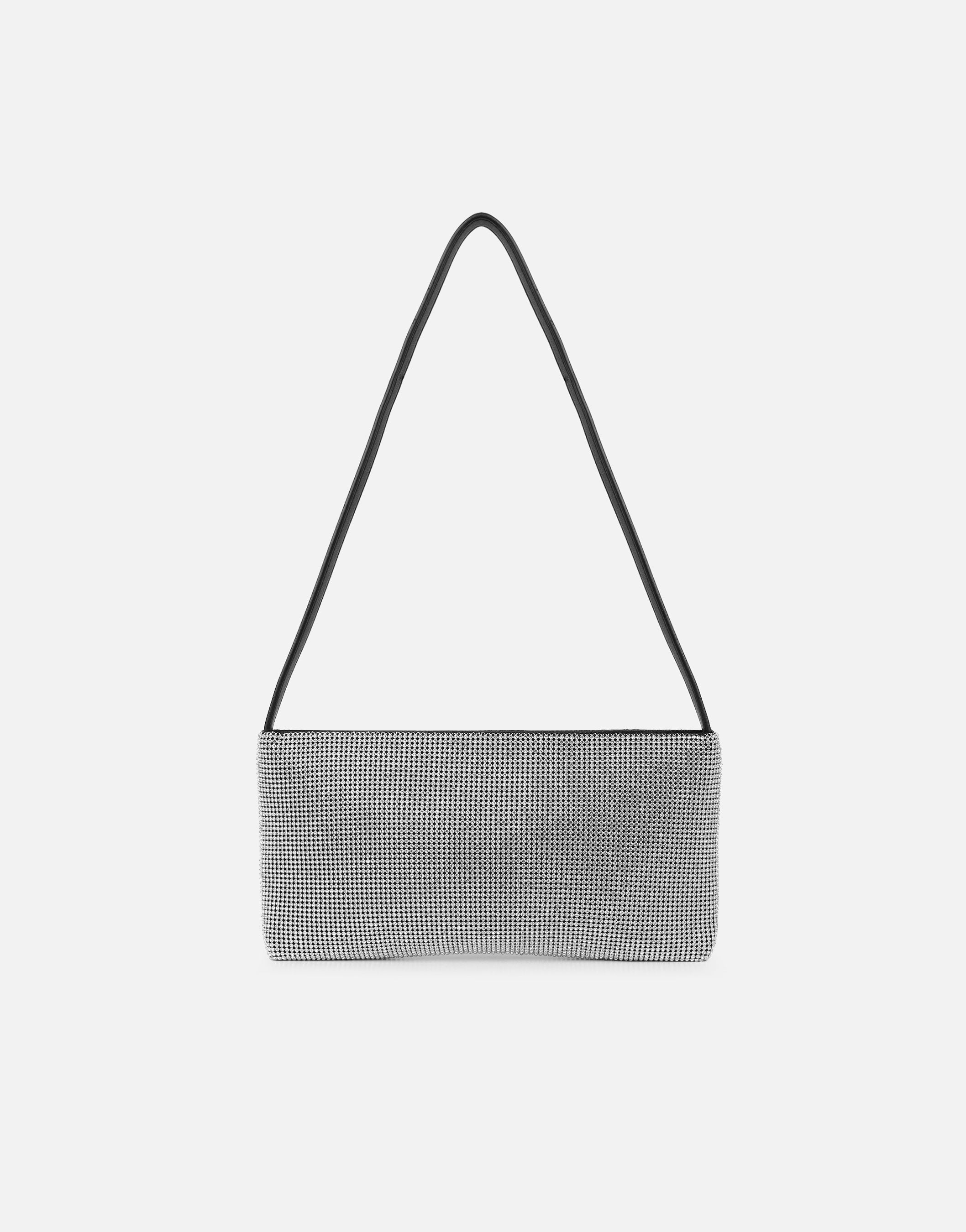 Aura Silver Diamante Shoulder Bag | SIMMI London