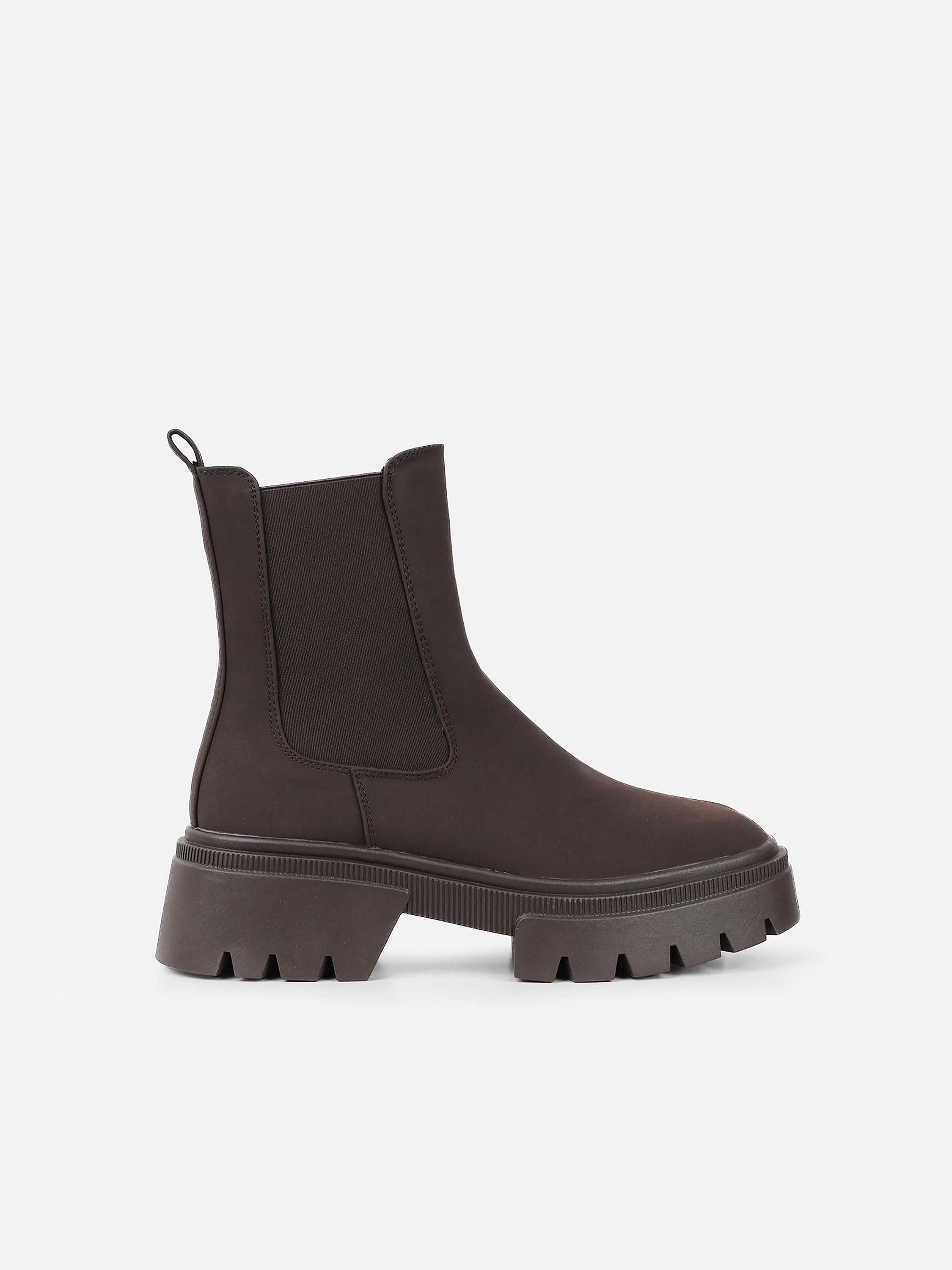 Judd Brown Suede Chunky Chelsea Boots | SIMMI London