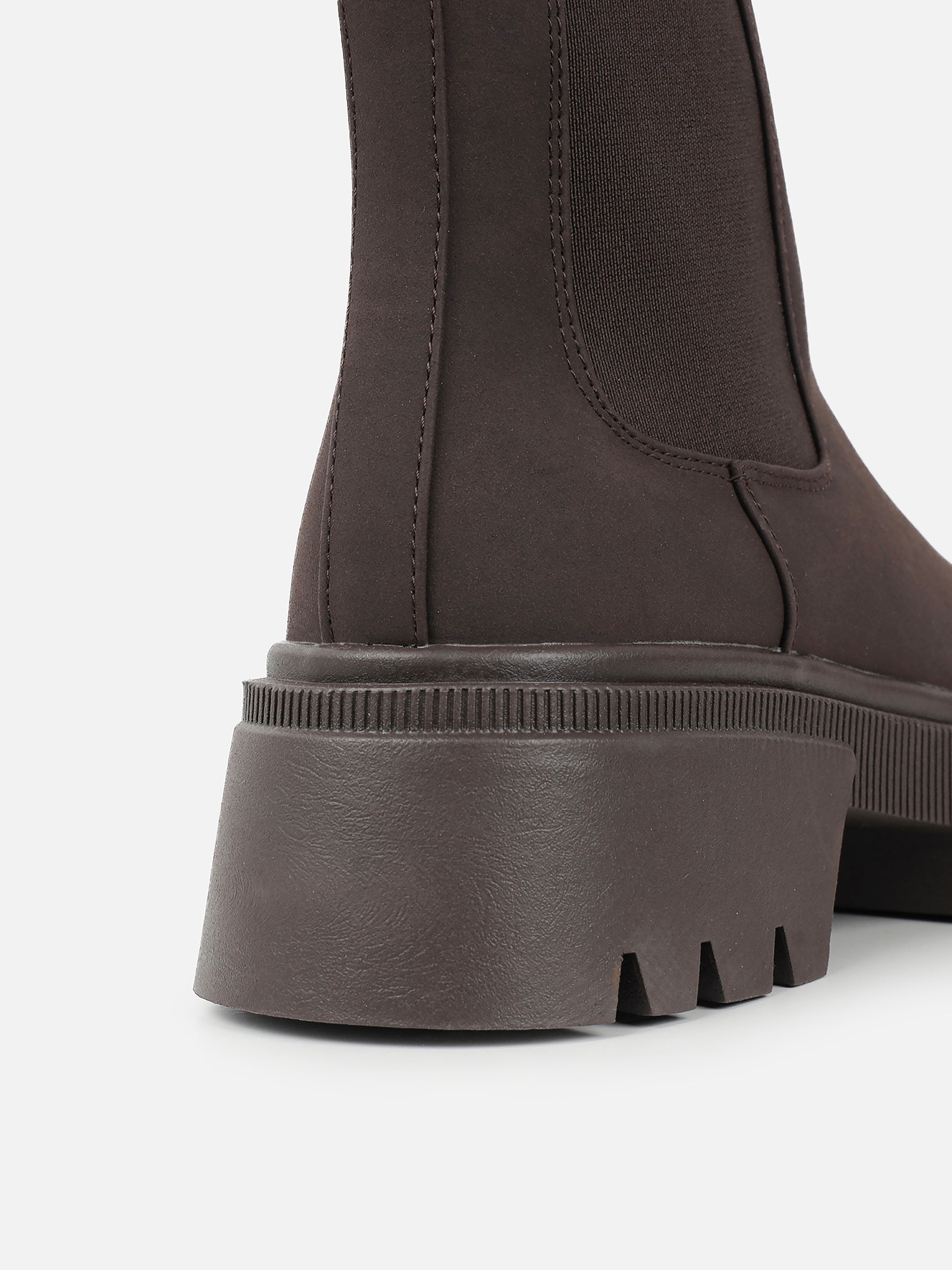 Judd Brown Suede Chunky Chelsea Boots | SIMMI London