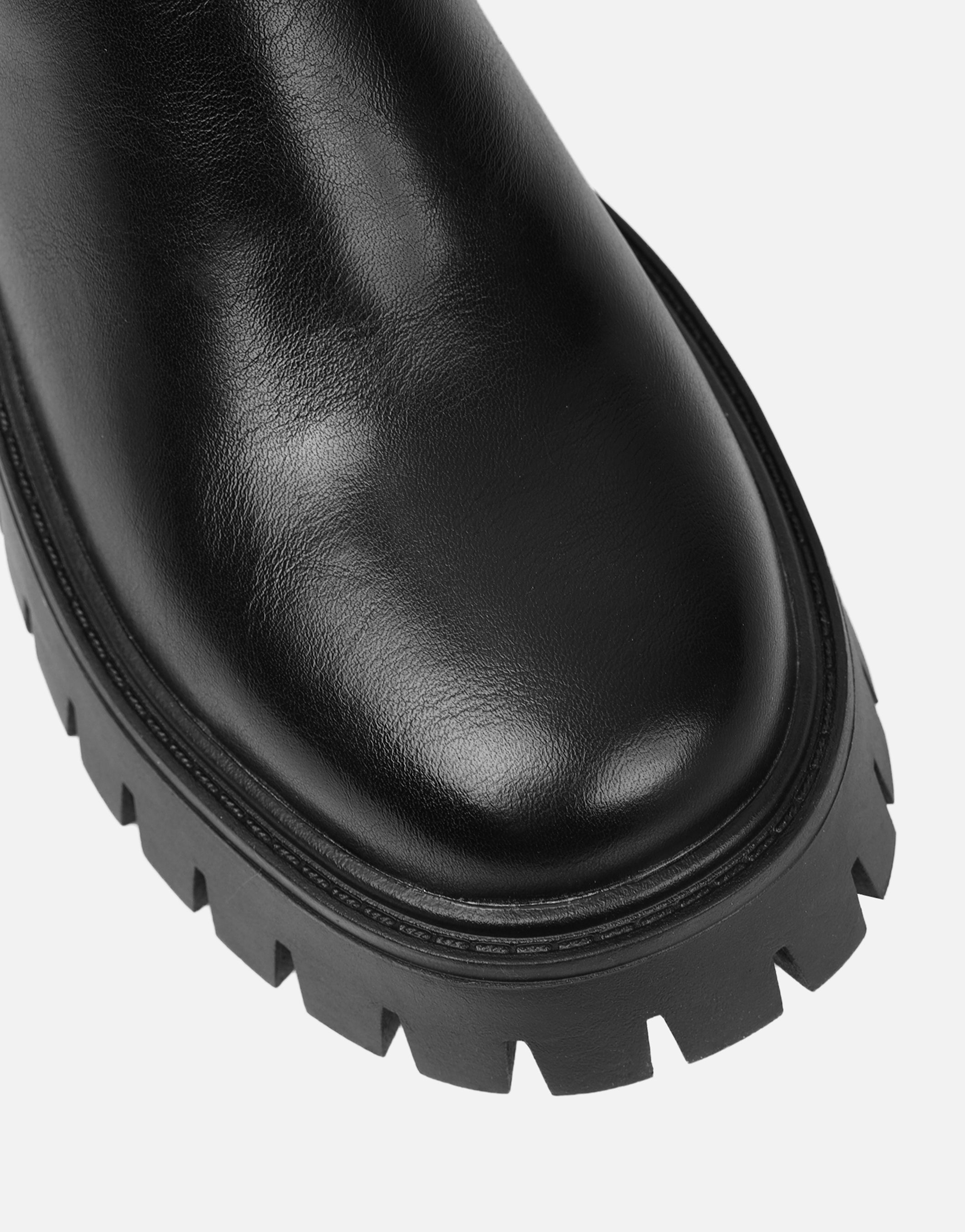 Bance Black Chunky Lace Detail Boots | SIMMI London