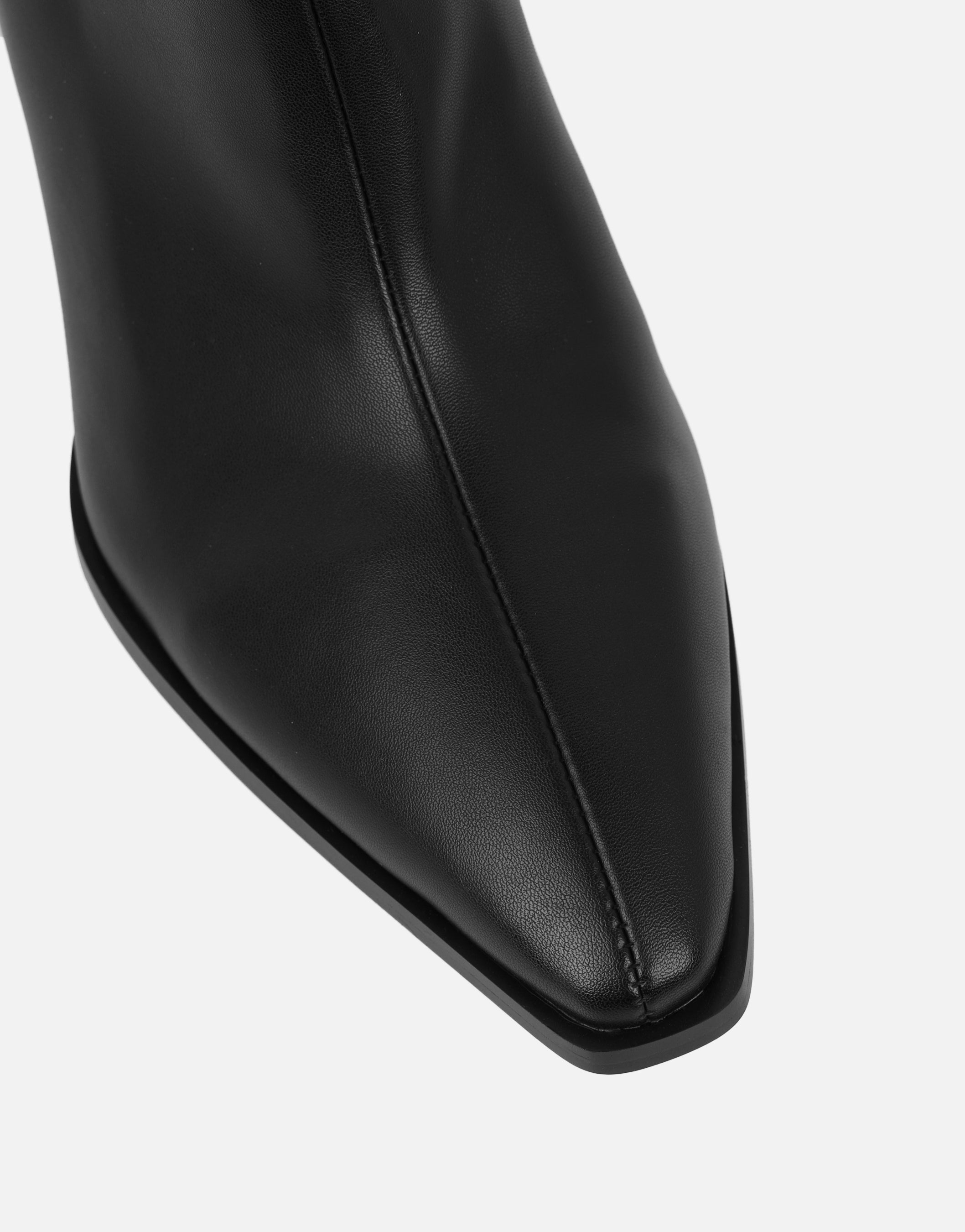 Bark Black Block Heeled Ankle Boots | SIMMI London