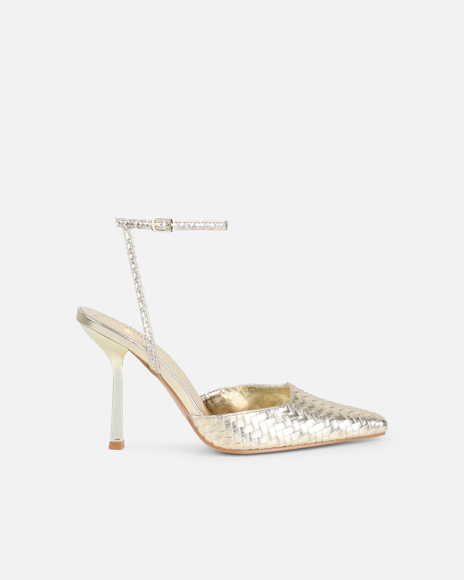 Bebbo Gold Woven Court Shoes | SIMMI London