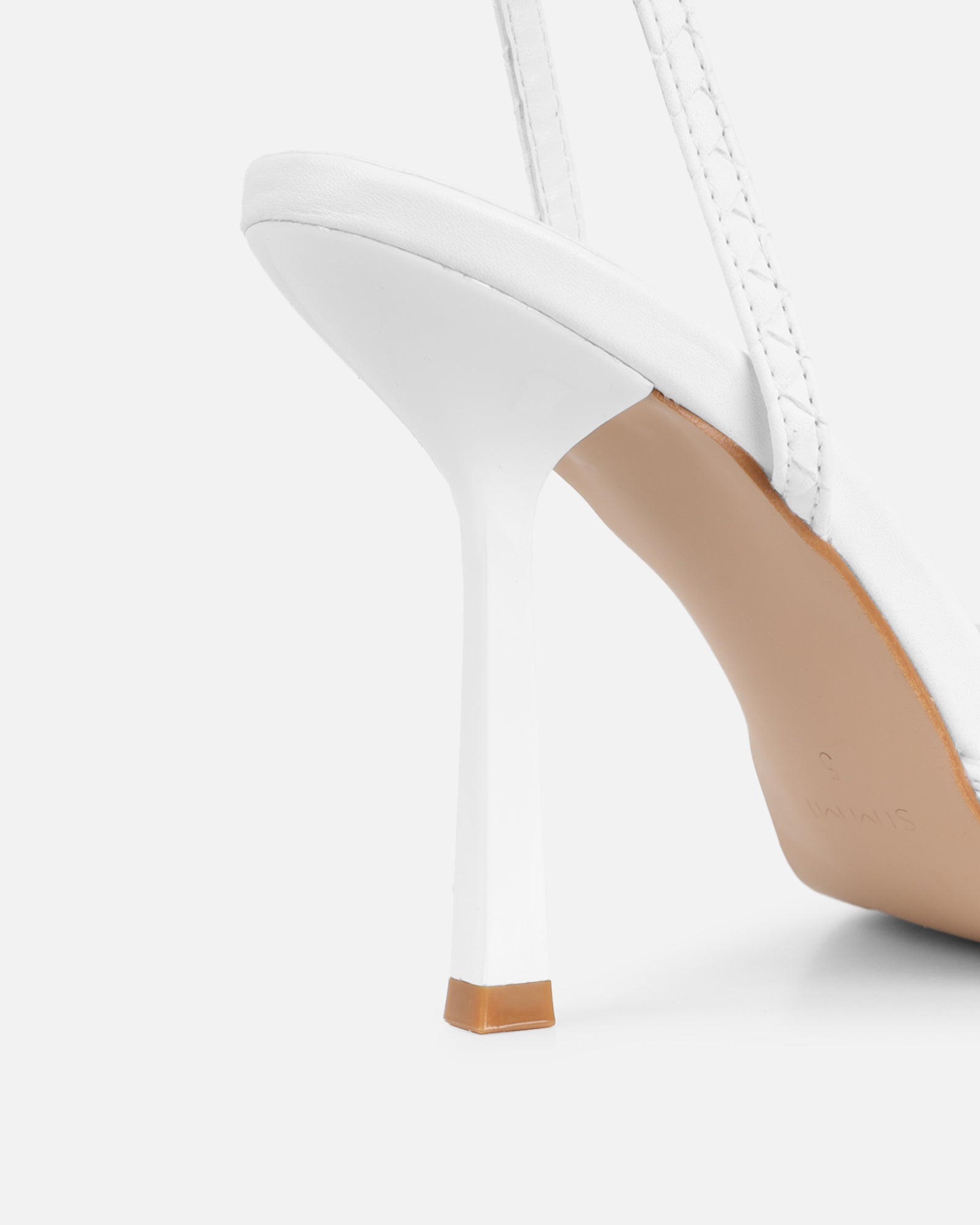 Bebbo White Woven Court Shoes | SIMMI London