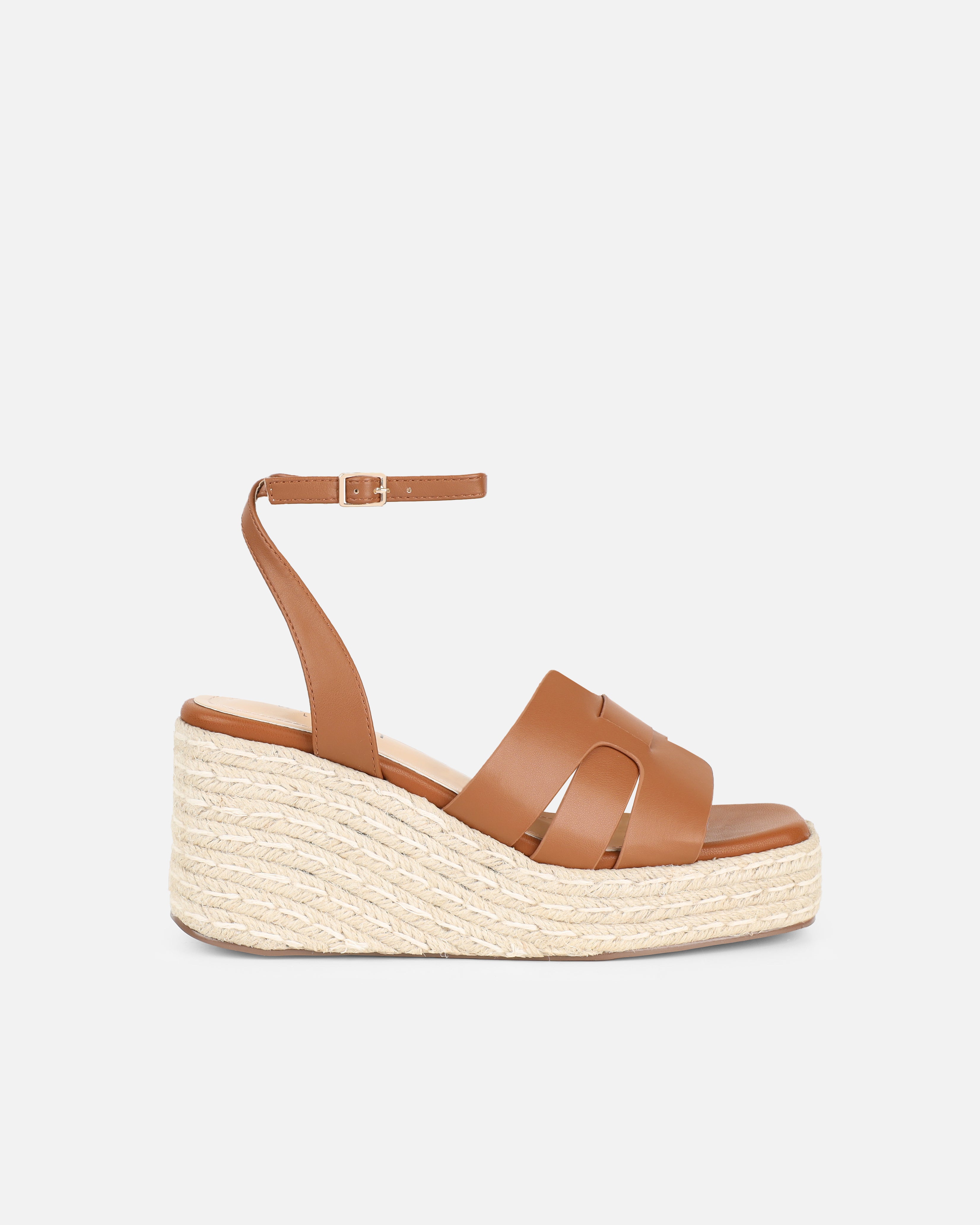 Bellamy Tan Wedge Sandals | SIMMI London