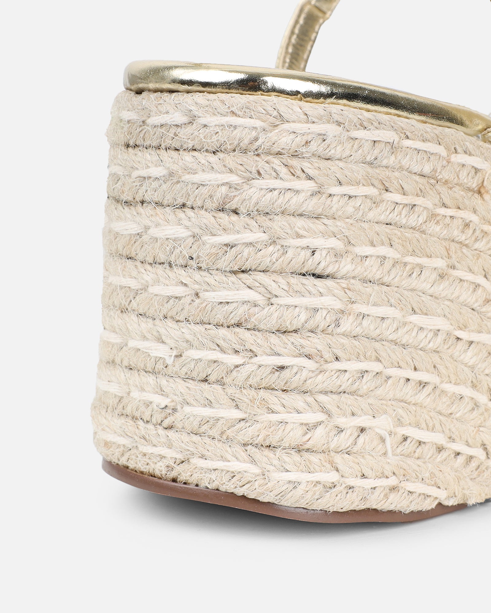 Belise Gold Metallic Wedge Heels | SIMMI London