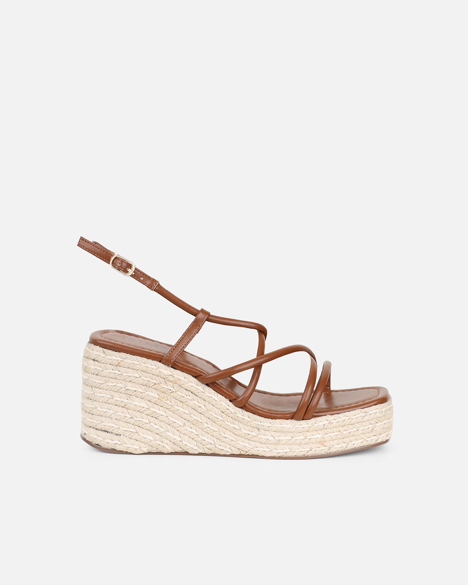 Belise Tan Wedge Heels | SIMMI London