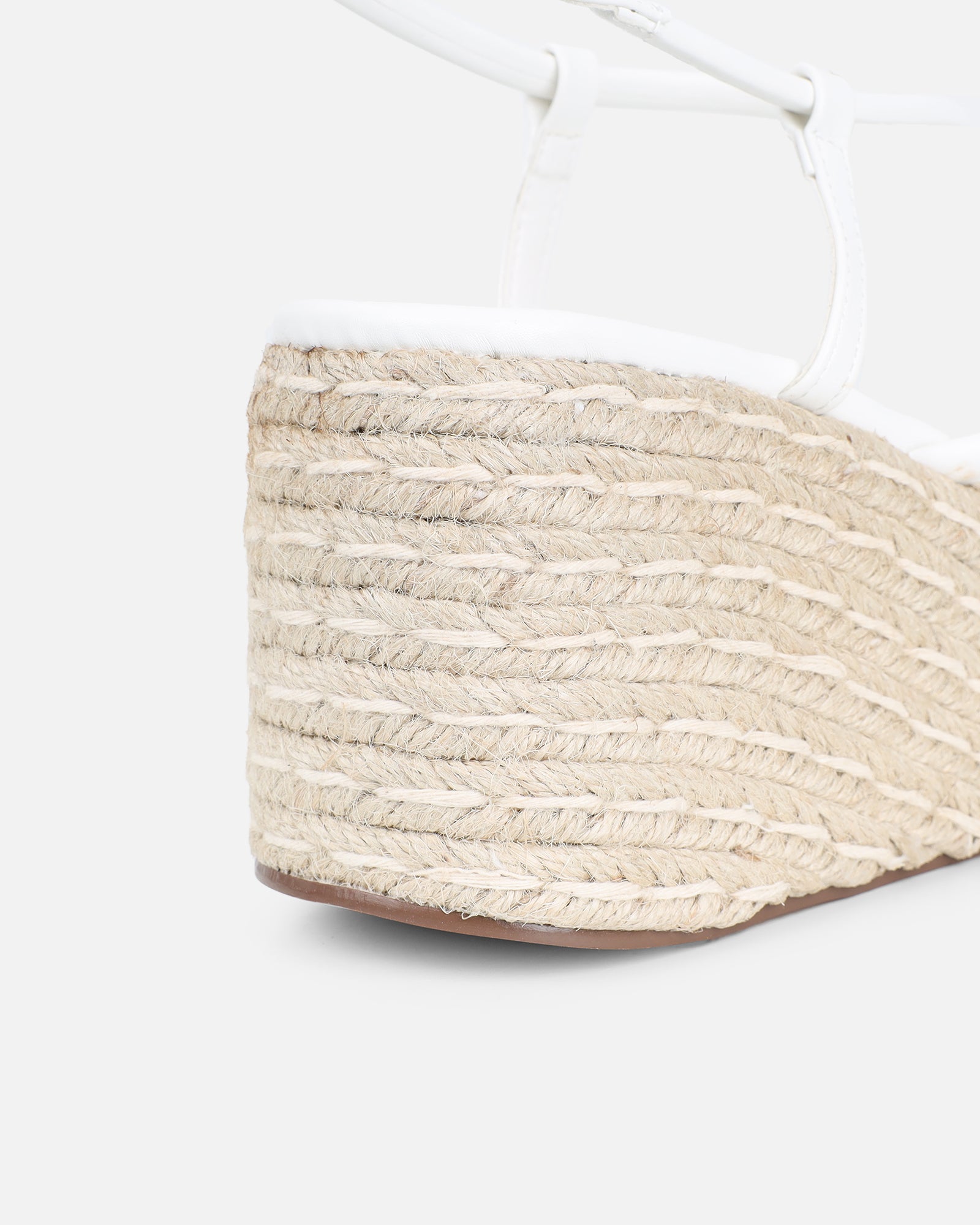 Belise White Wedge Heels | SIMMI London