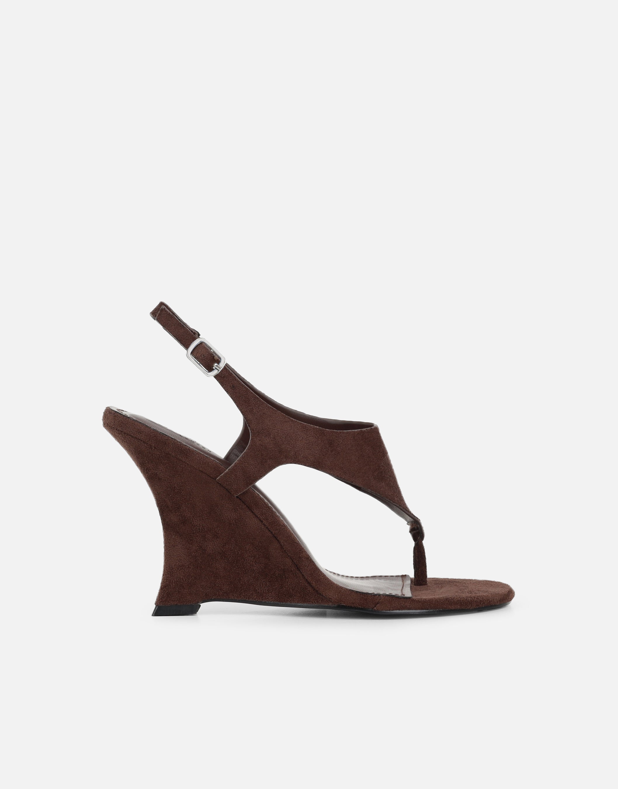 Minnie Brown Suede Heeled Sandals | SIMMI London