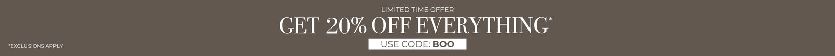 Limited Time Offer: 20% OFF - Use Code: BOO