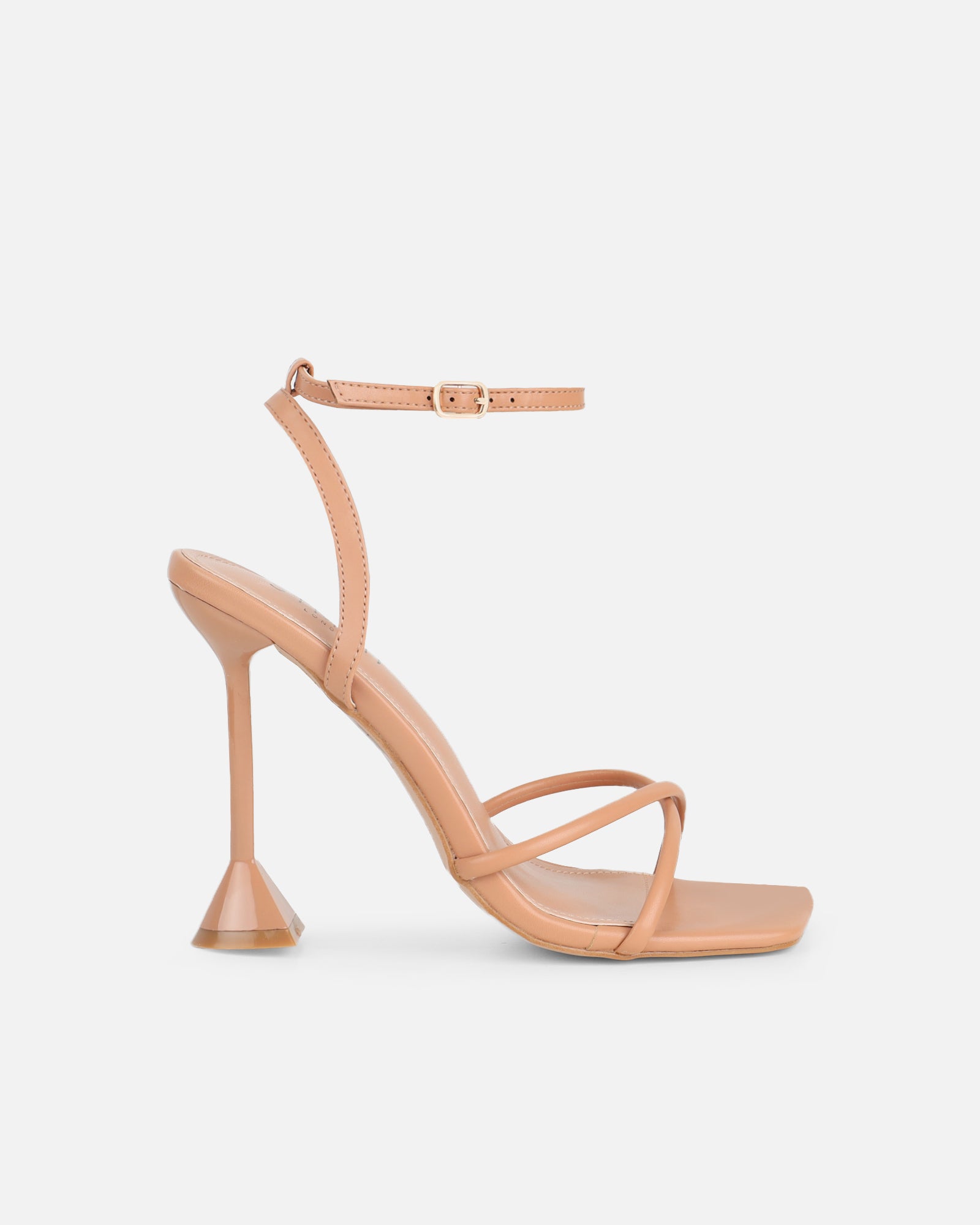Cairo Nude Heeled Sandals | SIMMI London