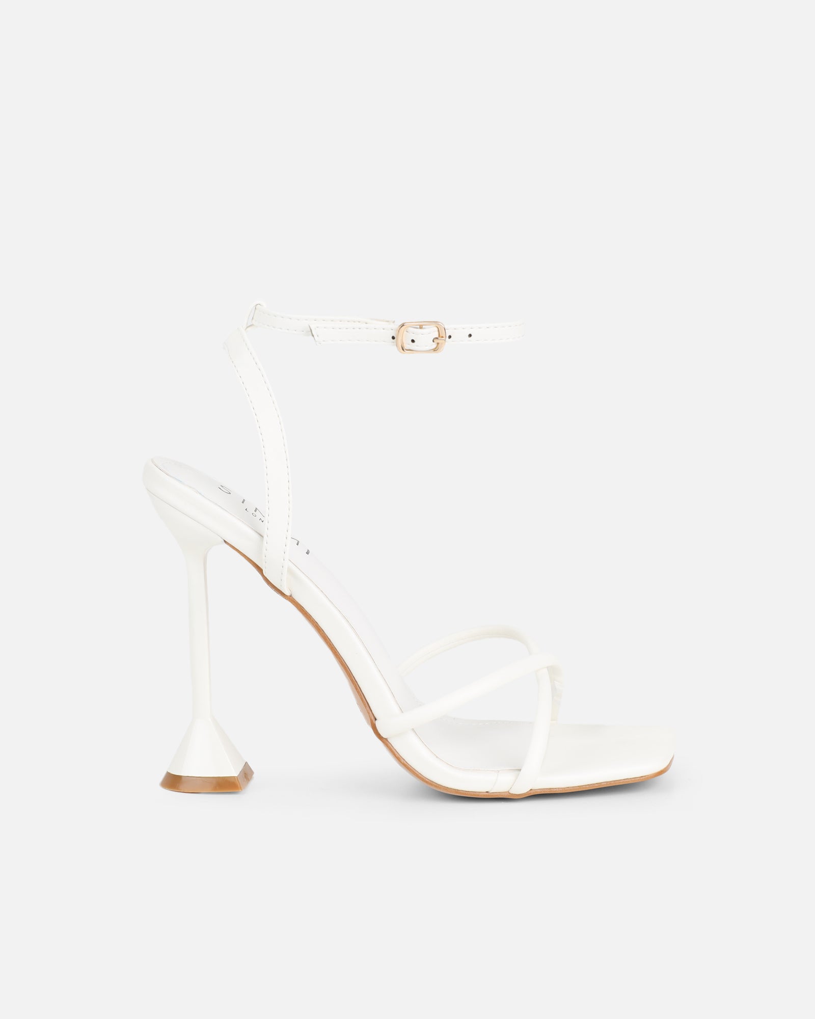Cairo White Heeled Sandals | SIMMI London