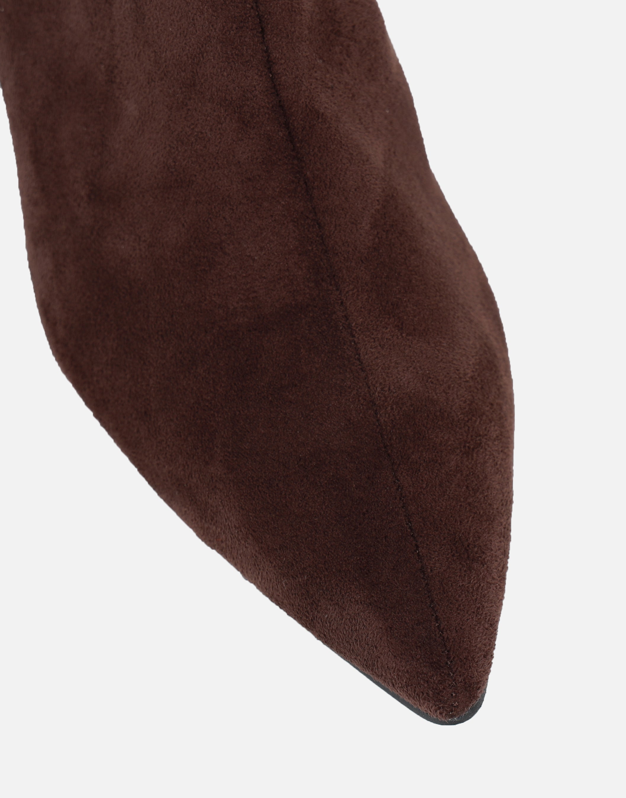 Neema Brown Suedette Heel Boots | SIMMI London